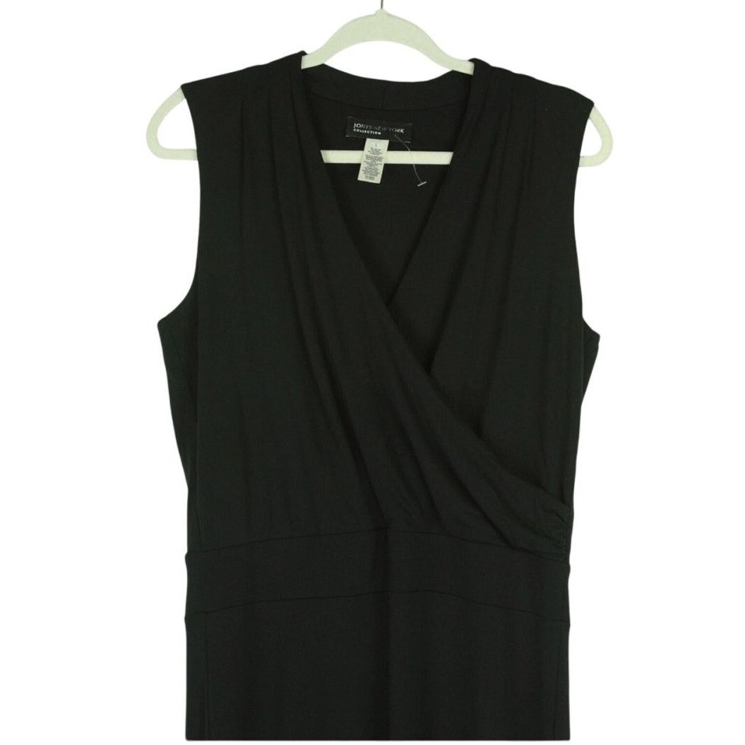 Jones New York Jones New York Sleeveless V-Neck Wrap Front Cocktail Dress Size S / US 4 / IT 40 - 4 Thumbnail