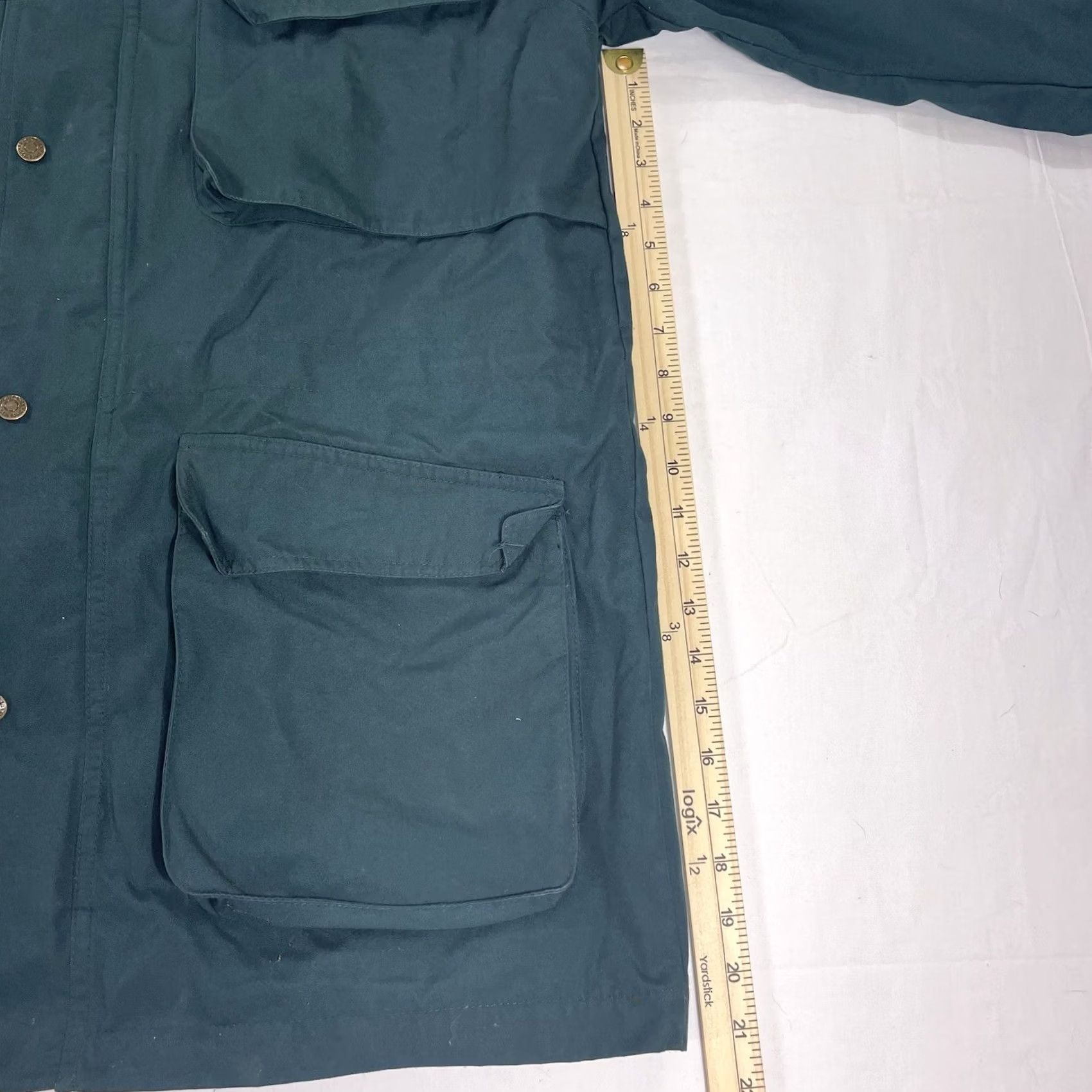 Eddie Bauer VINTAGE Eddie Bauer Jacket Unisex Adults M Full Zip Flannel Lining Green 90s Chore Work Barn Style Basic Jacket Mens Women Size M / US 6-8 / IT 42-44 - 6 Thumbnail