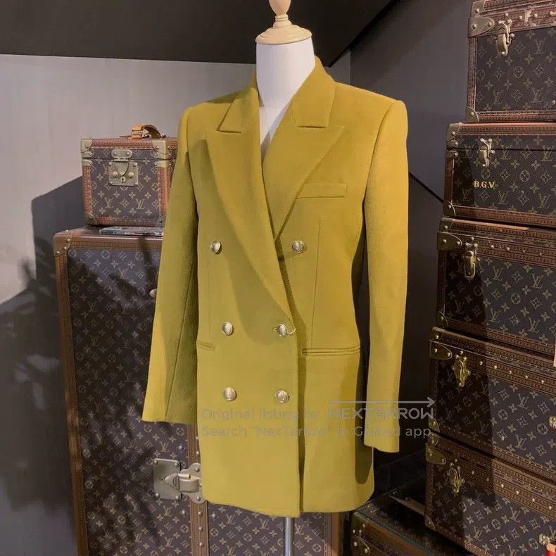Saint Laurent Paris Saint Laurent Paris Coat yellow Size XS / US 0-2 / IT 36-38 - 2 Thumbnail