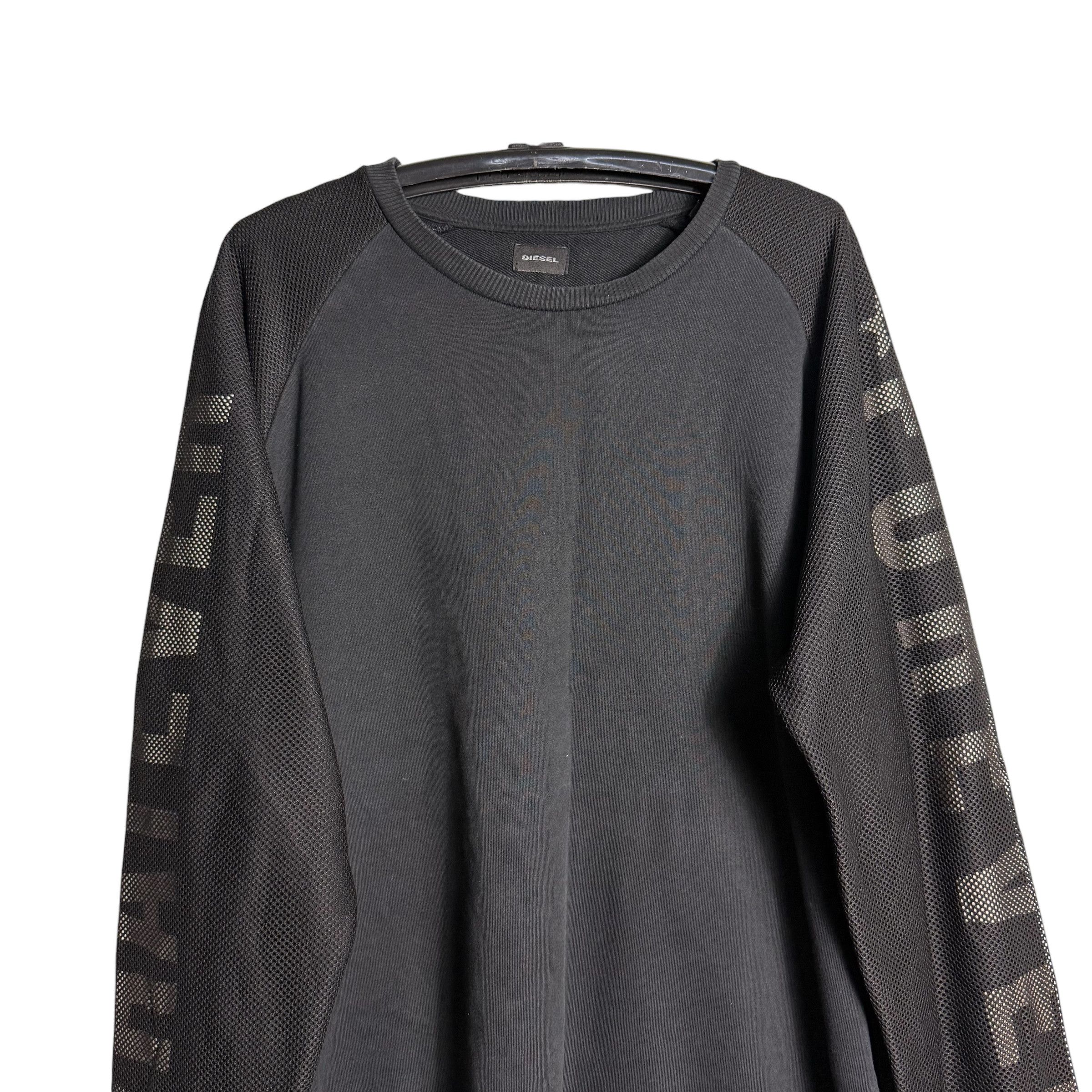 Diesel 🔥RARE🔥Vintage Diesel Sweatshirt Mesh Sleeves Size US XL / EU 56 / 4 - 2 Thumbnail