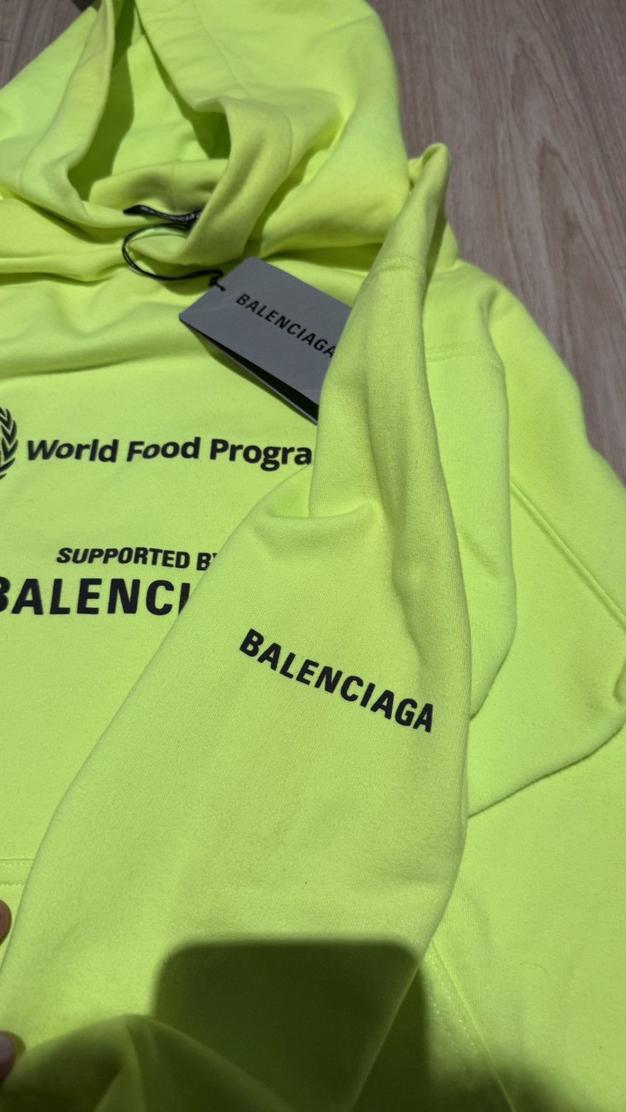 Balenciaga Balenciaga WFD World Food Programme Green Hoodie Size US XXS / EU 40 - 3 Thumbnail