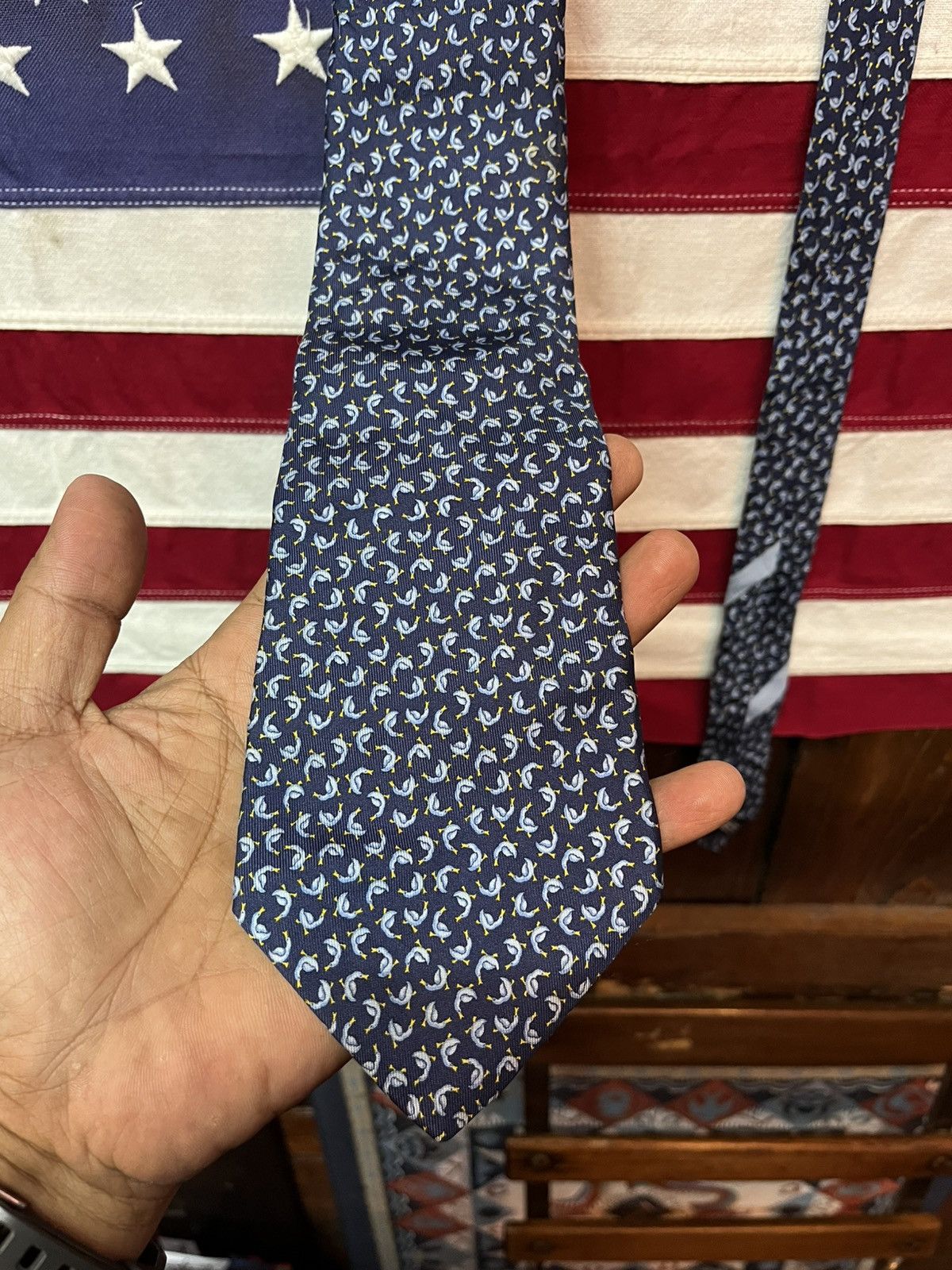 Salvatore Ferragamo Salvatore Ferragamo Silk Tie Size ONE SIZE - 2 Thumbnail