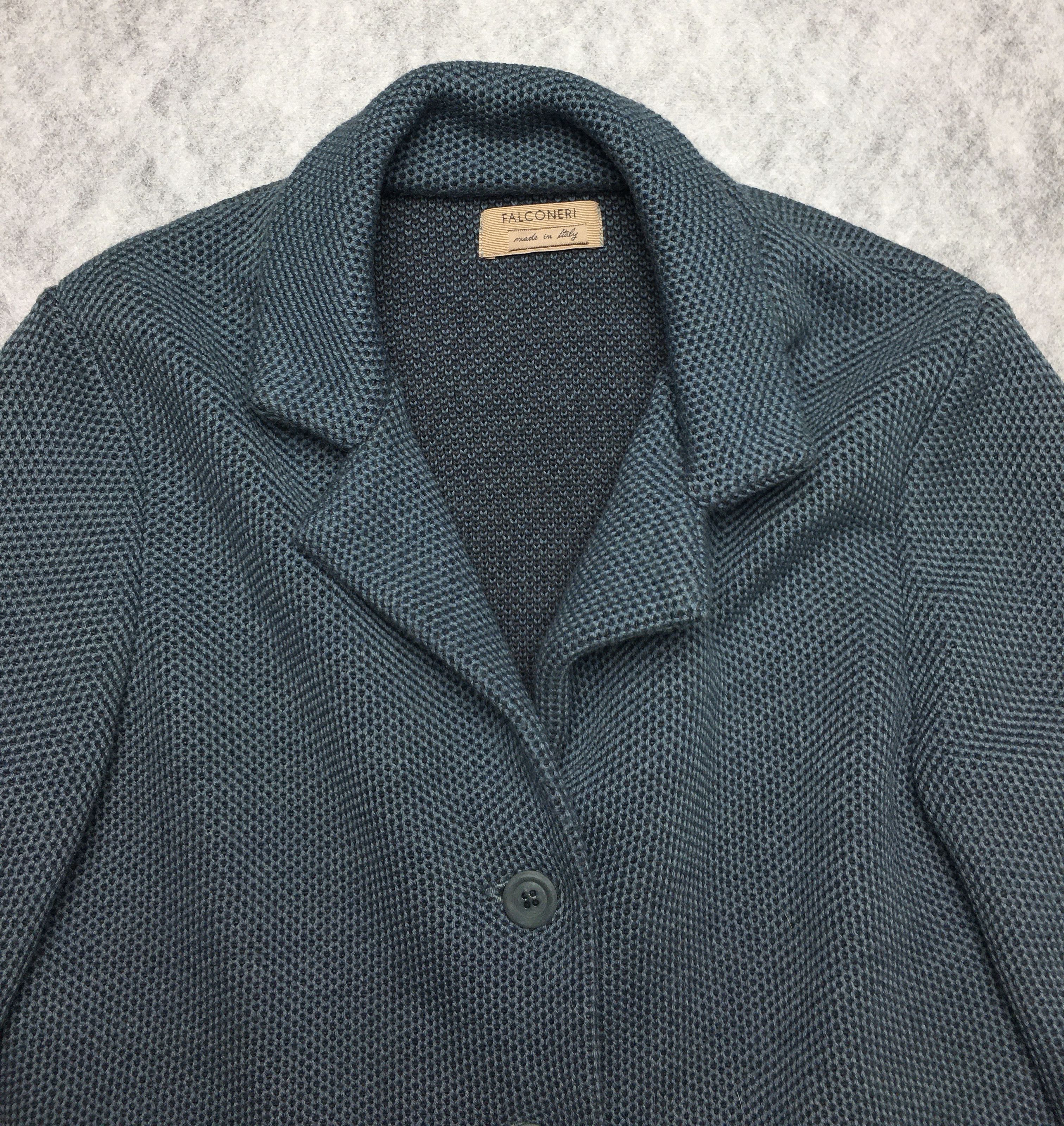 Other Falconeri Italy Wool Knit Jacket Blue Size M Size M / US 6-8 / IT 42-44 - 7 Thumbnail