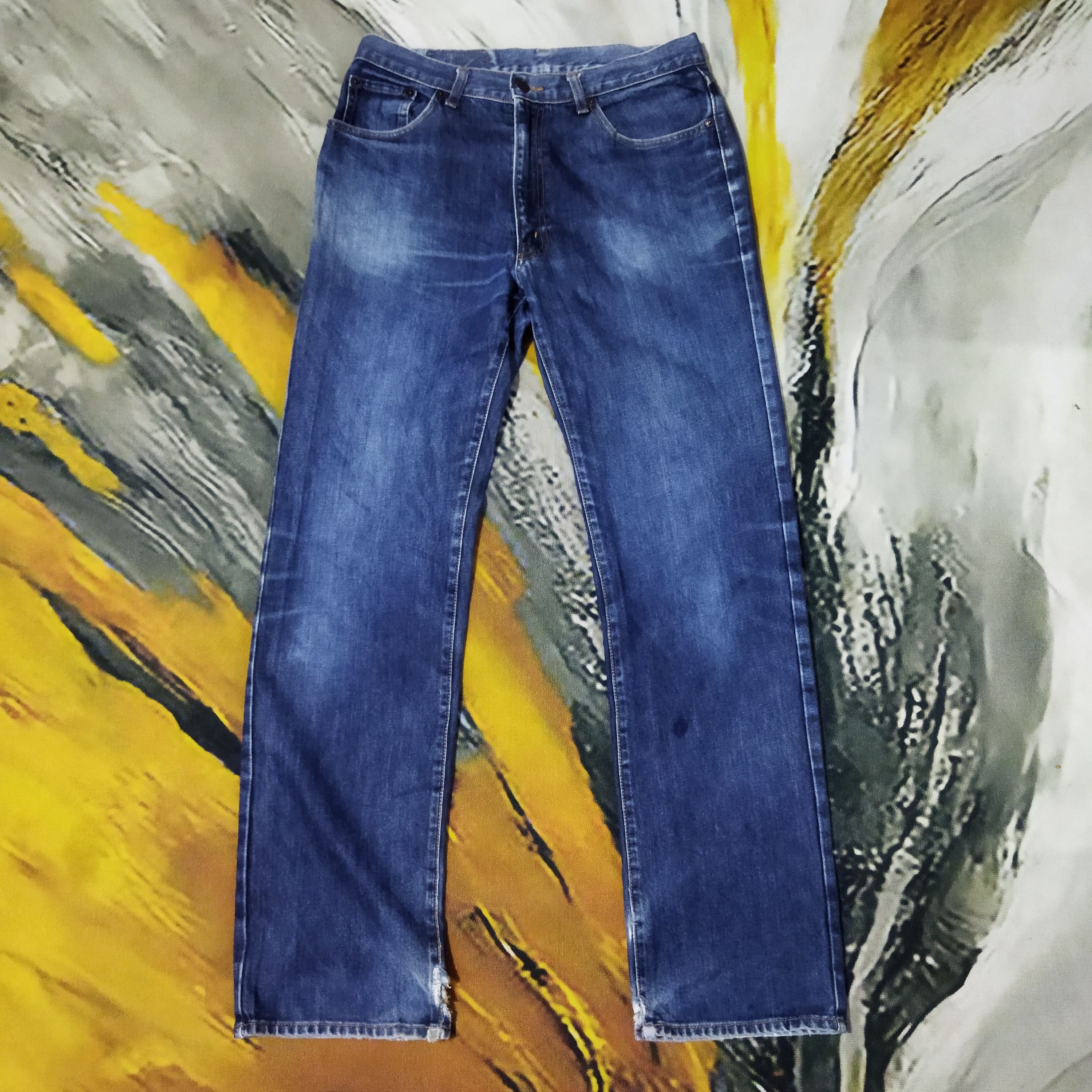Japanese Brand × Vintage VINTAGE GLHEART DISTRESSED BLUE JEANS PANTS Size US 32 / EU 48 - 1 Thumbnail