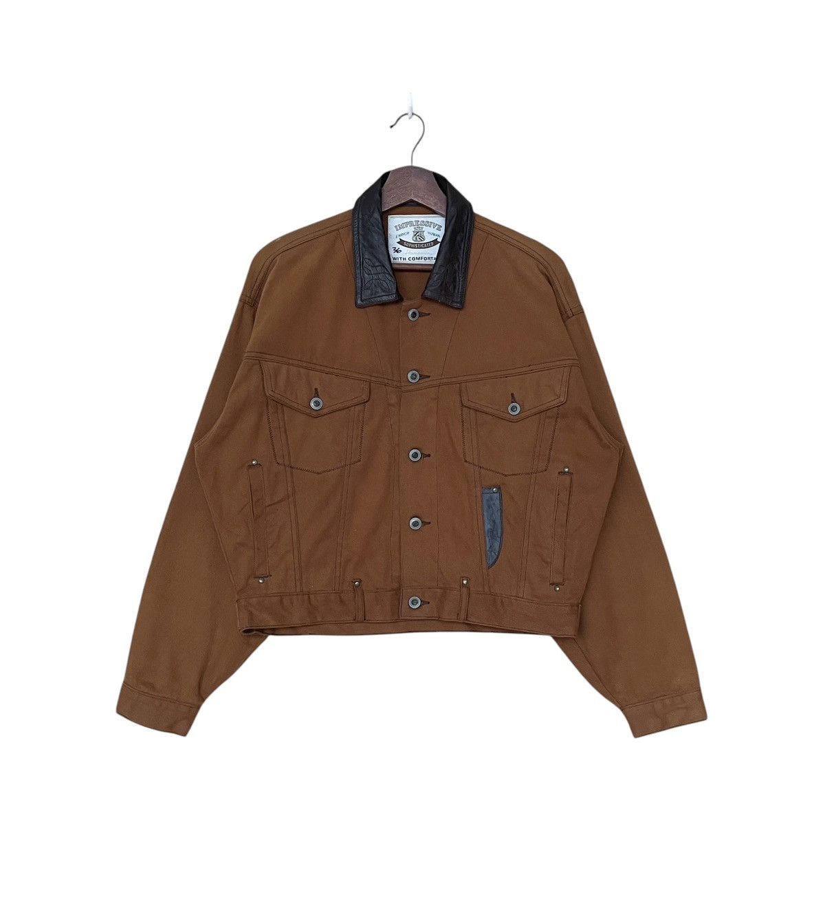 Vintage Vintage Brand Impressive Trucker Leather Collar 1990s Size US L / EU 52-54 / 3 - 1 Thumbnail