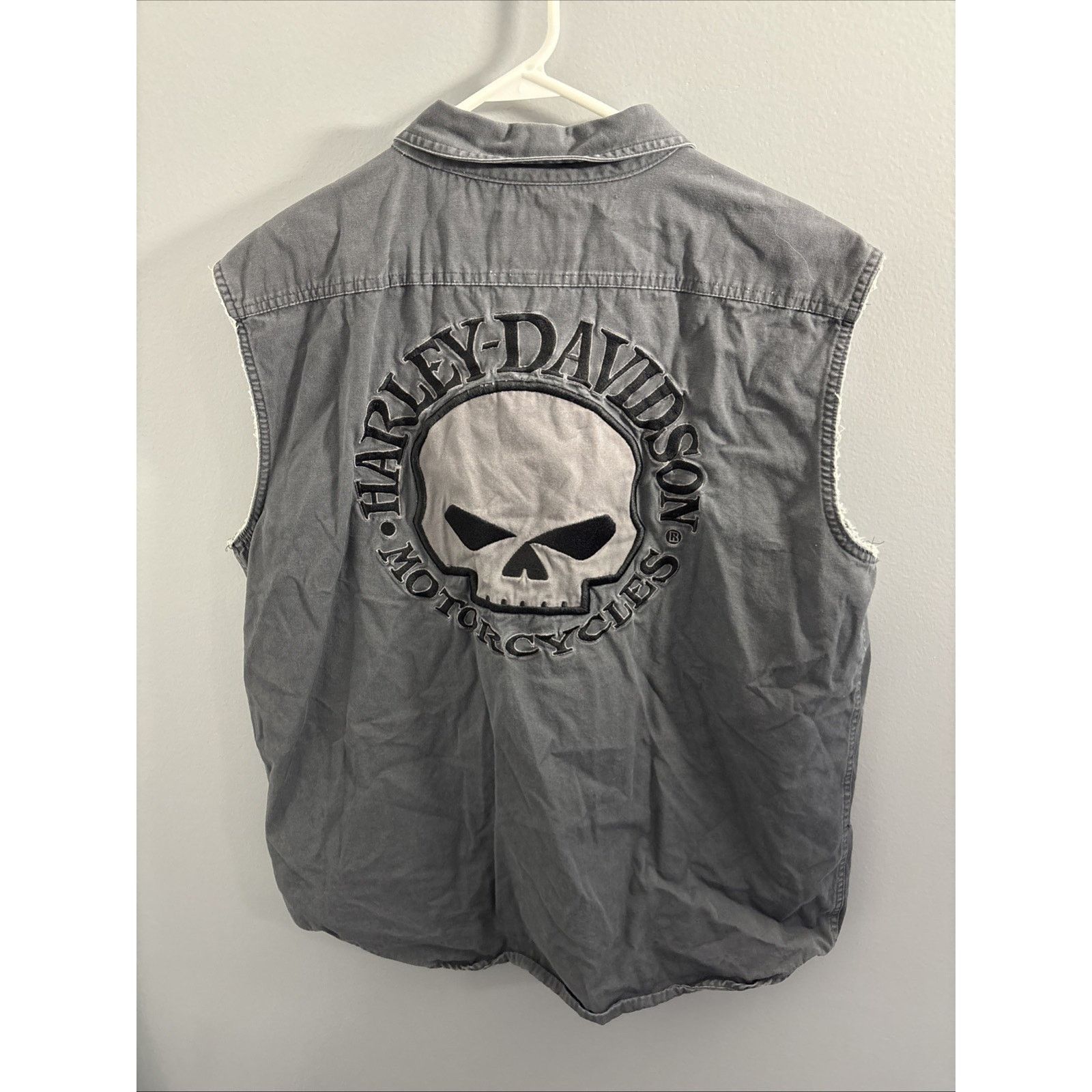 Harley Davidson Harley Davidson Sleeveless Vest Gray Size XL / US 12-14 / IT 48-50 - 4 Thumbnail