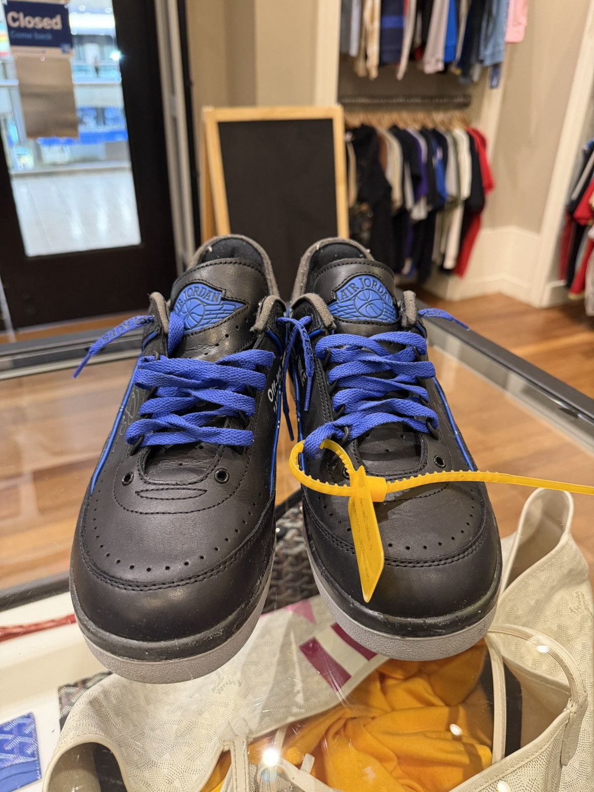 Jordan Brand × Off-White Off-White x Jordan 2 Low SP - Black Varsity Royal Size US 11.5 / EU 44-45 - 5 Thumbnail