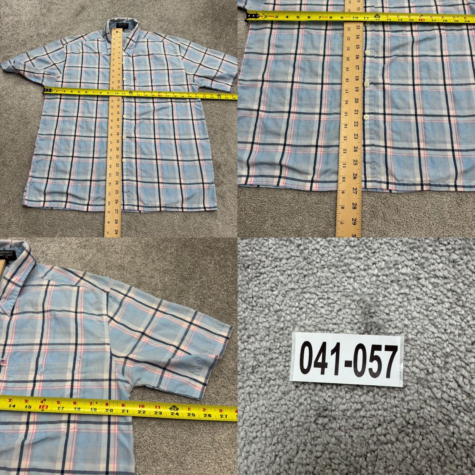 Polo Ralph Lauren VINTAGE Polo Ralph Lauren Button-Down Shirt Mens Large Plaid Cotton Casual Size US L / EU 52-54 / 3 - 9 Thumbnail
