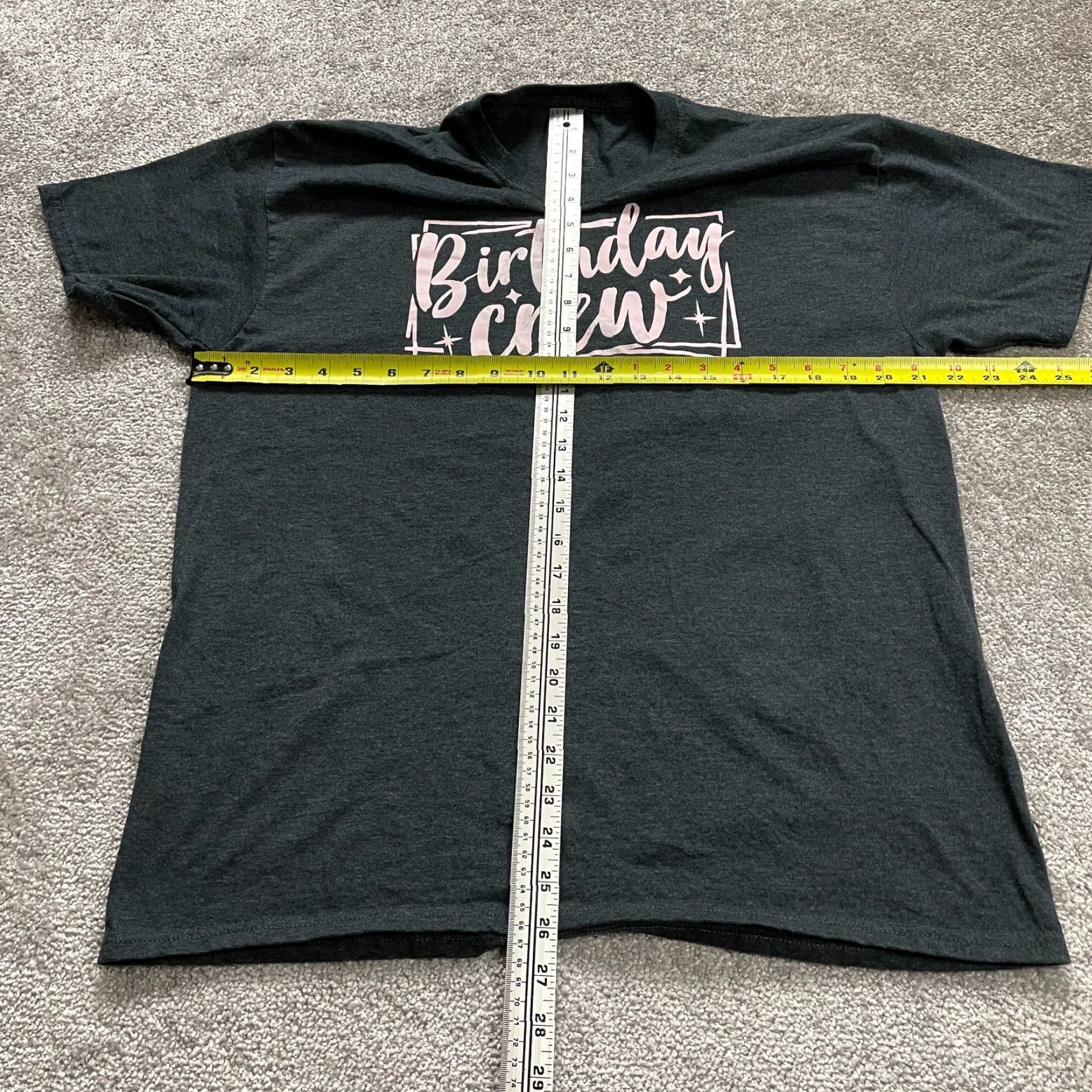Athletic Works Athletic Works T-Shirt Shirt Unisex Adult L Gray Birthday Graphic Print Crew Neck Short Sleeve Regular Fit AI Size L / US 10 / IT 46 - 5 Thumbnail