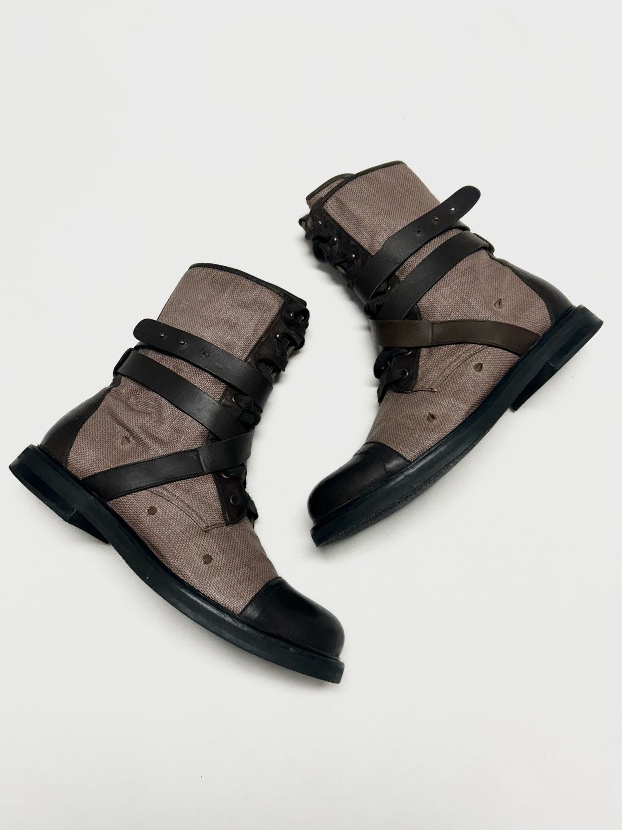 Balmain SS2011 Bondage Ranger Boots Size US 9.5 / EU 42-43 - 2 Thumbnail