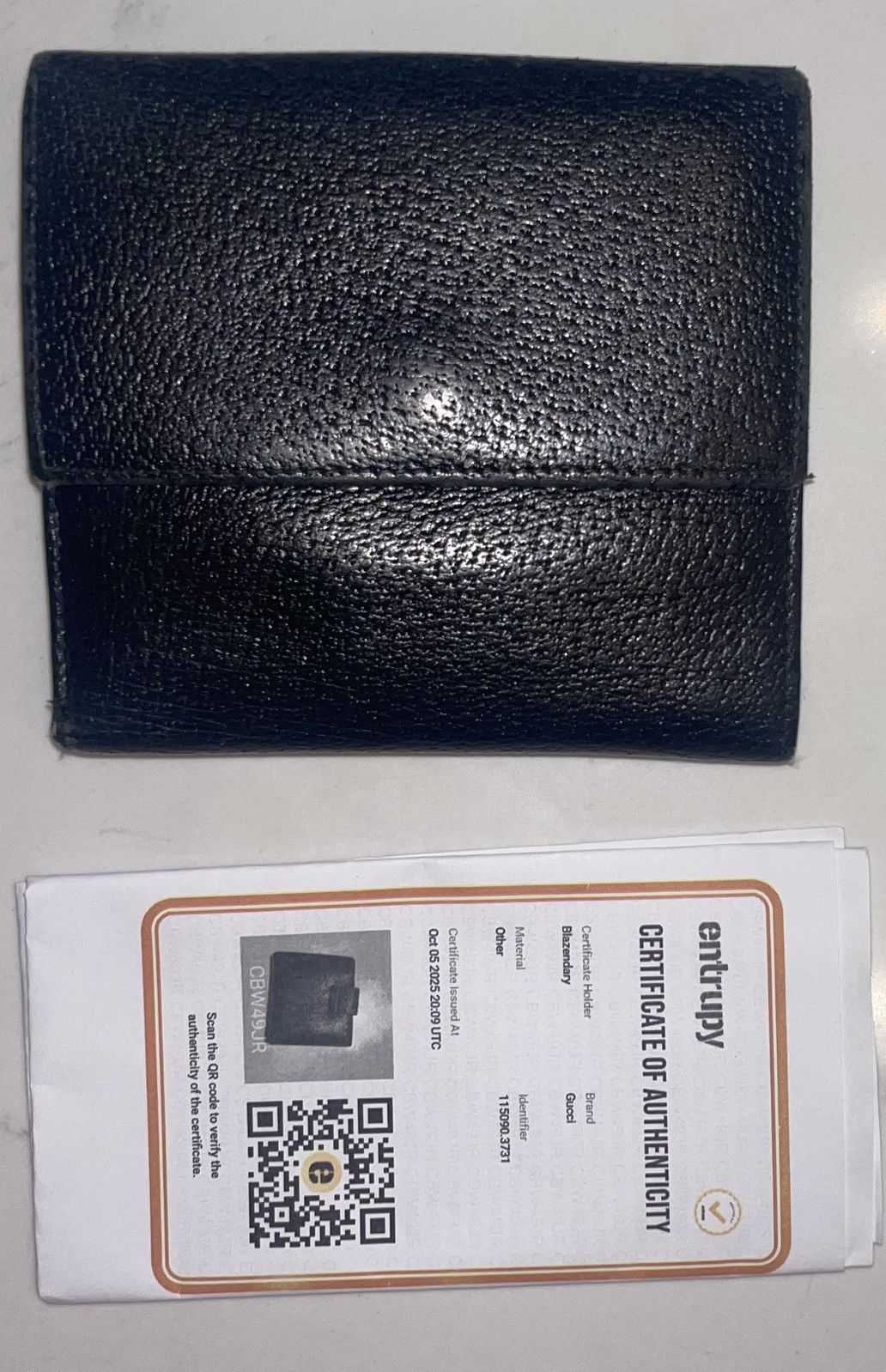 Gucci Gucci Black Leather Bifold Wallet Size ONE SIZE - 3 Thumbnail