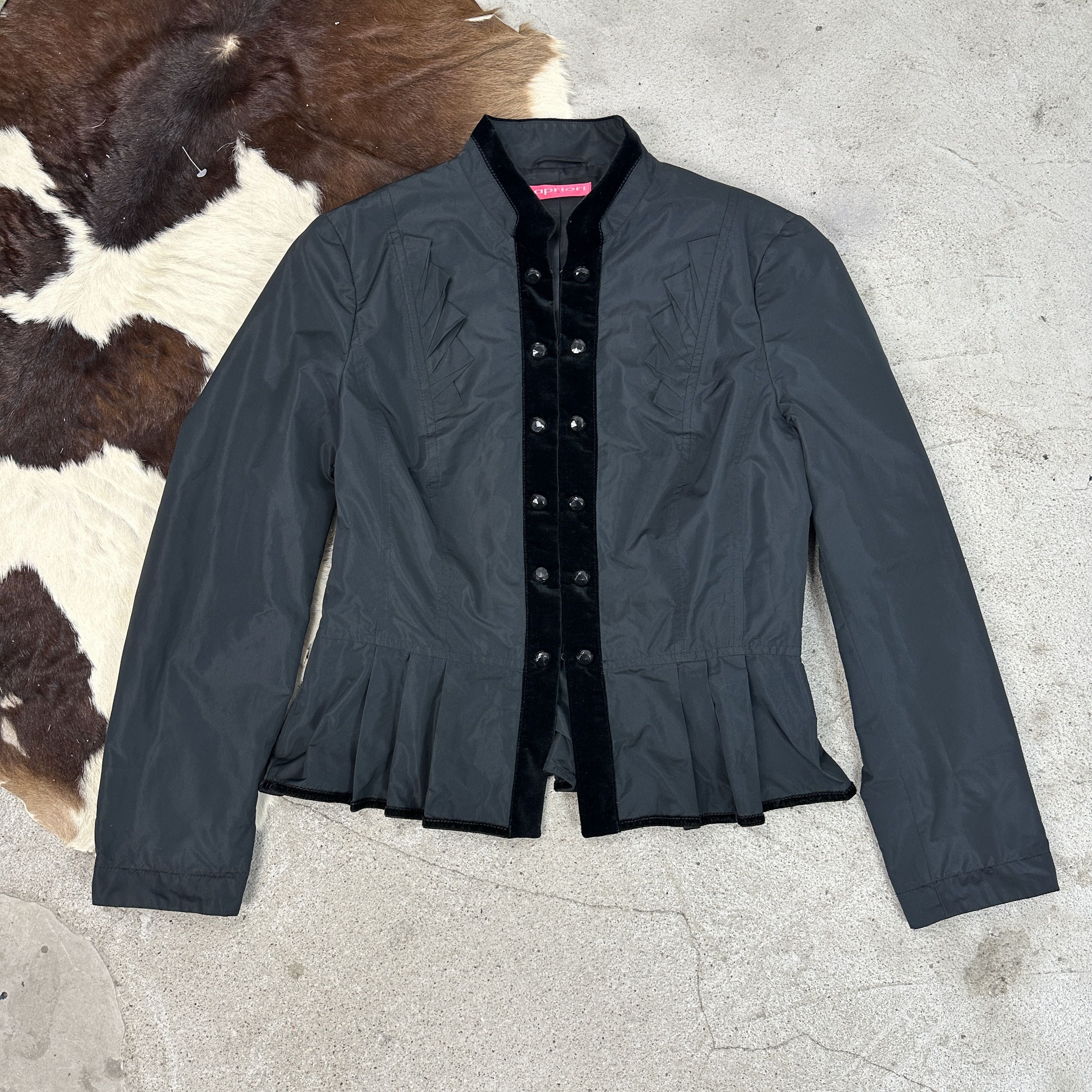 Vintage Vintage Avant Garde Opium Officer Nylon Jacket 00s Size M / US 6-8 / IT 42-44 - 2 Thumbnail