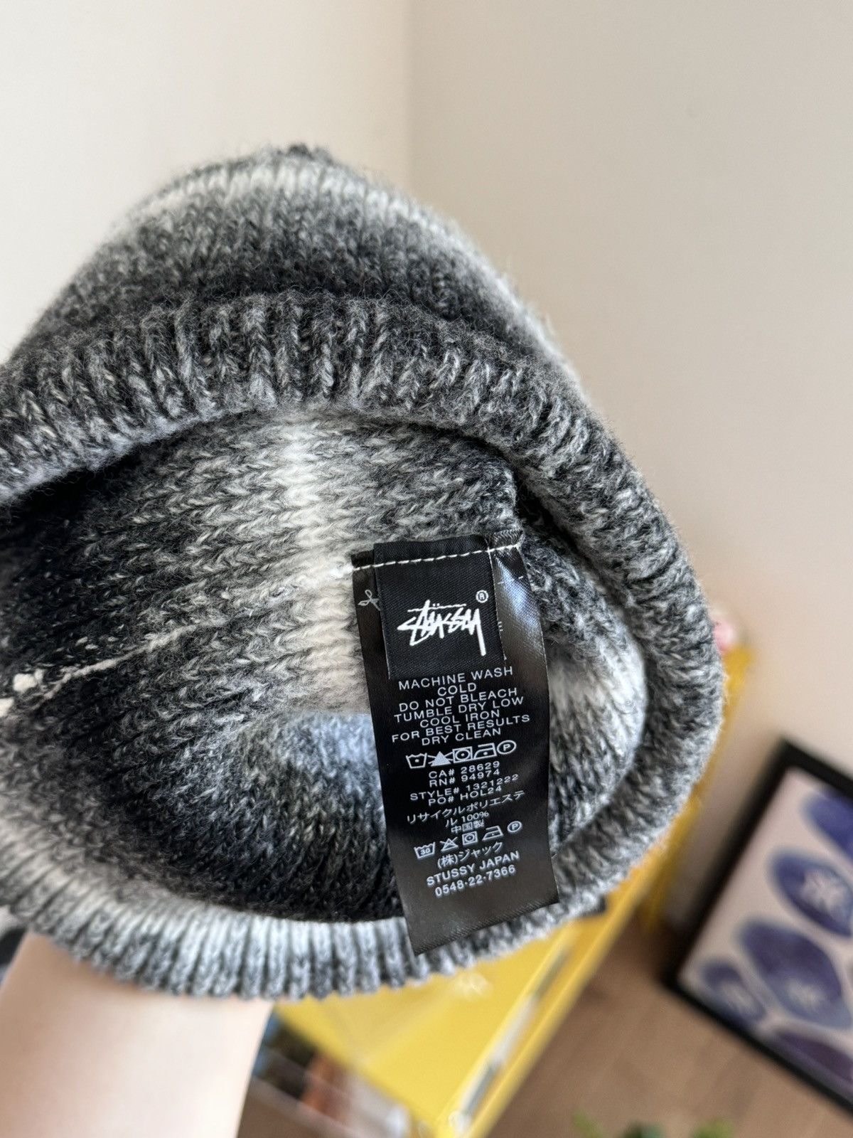 Stussy Stussy Cuff Stripe Knit Beanie Size ONE SIZE - 5 Thumbnail