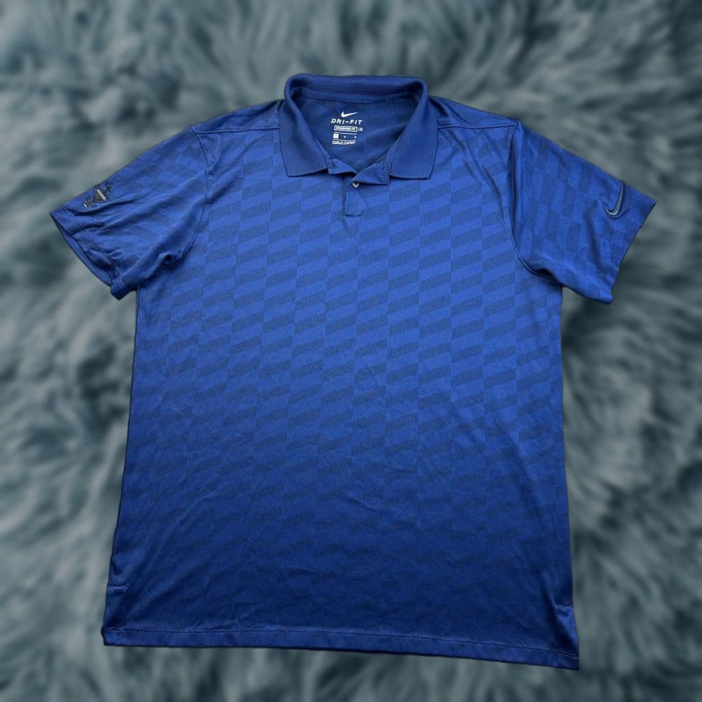 Nike Nike Polo Shirt Mens Medium Blue Vapor Dri Fit Golf Performance Polo Shirt Nike Dri-Fit Size US M / EU 48-50 / 2 - 1 Thumbnail