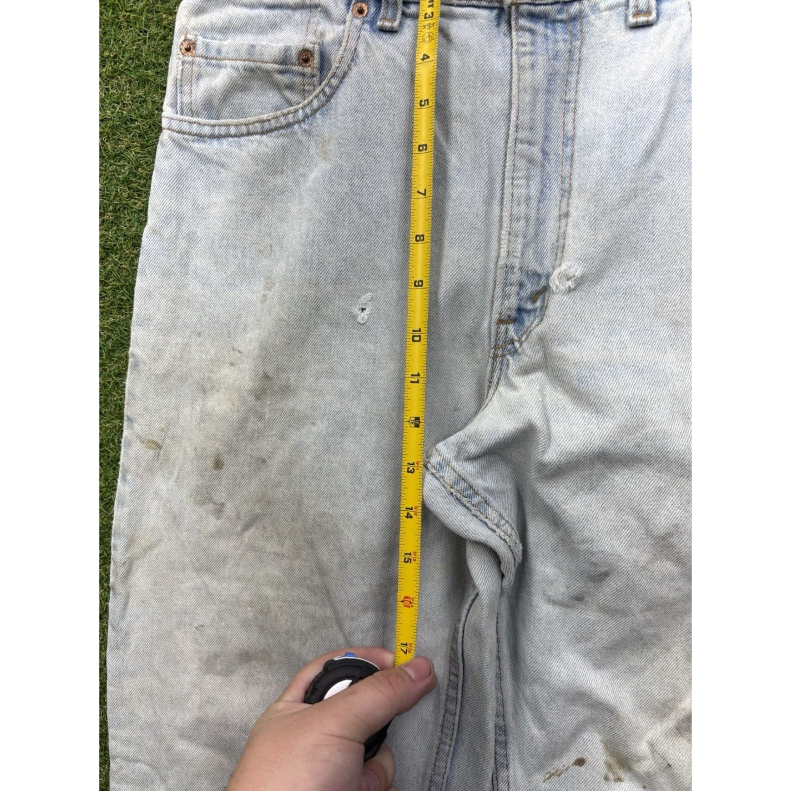 Levi's Levis 505 Jeans Mens 34x32 Regular Straight Fit Light Wash Denim Casual y2k Size US 34 / EU 50 - 6 Thumbnail