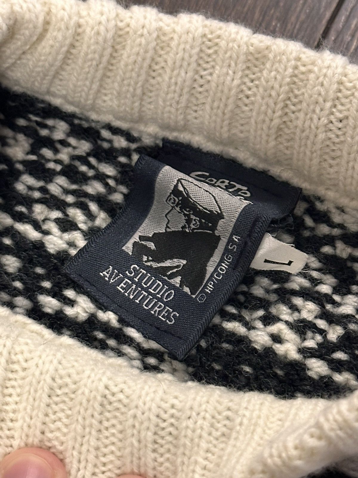 Designer × Vintage Rarest Vintage Corto Maltese ART Knitted Sweater🪭 Size US L / EU 52-54 / 3 - 11 Thumbnail