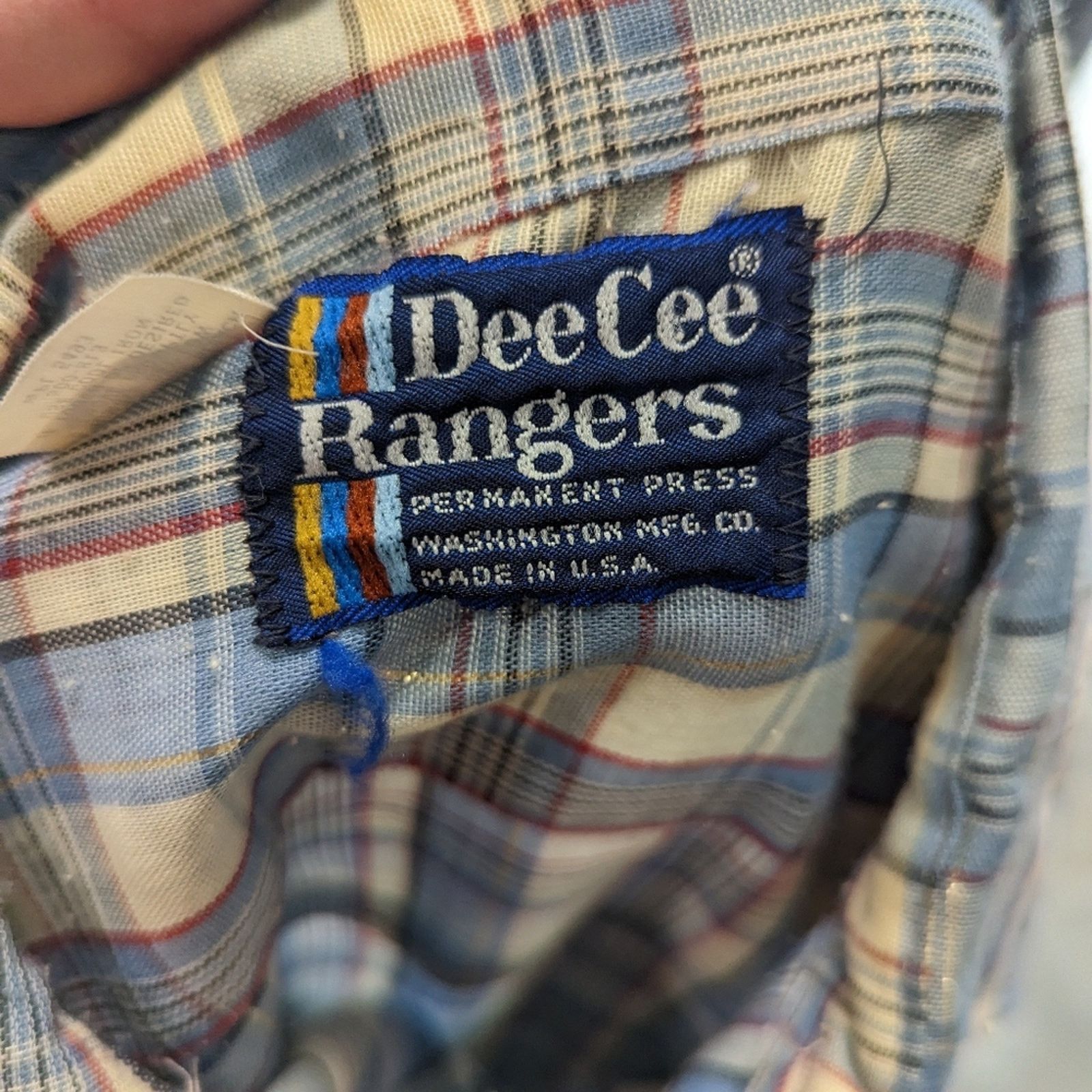 Vintage Vintage 70's Dee Dee Rangers Plaid Western Shirt - 15 Size US XS / EU 42 / 0 - 4 Thumbnail