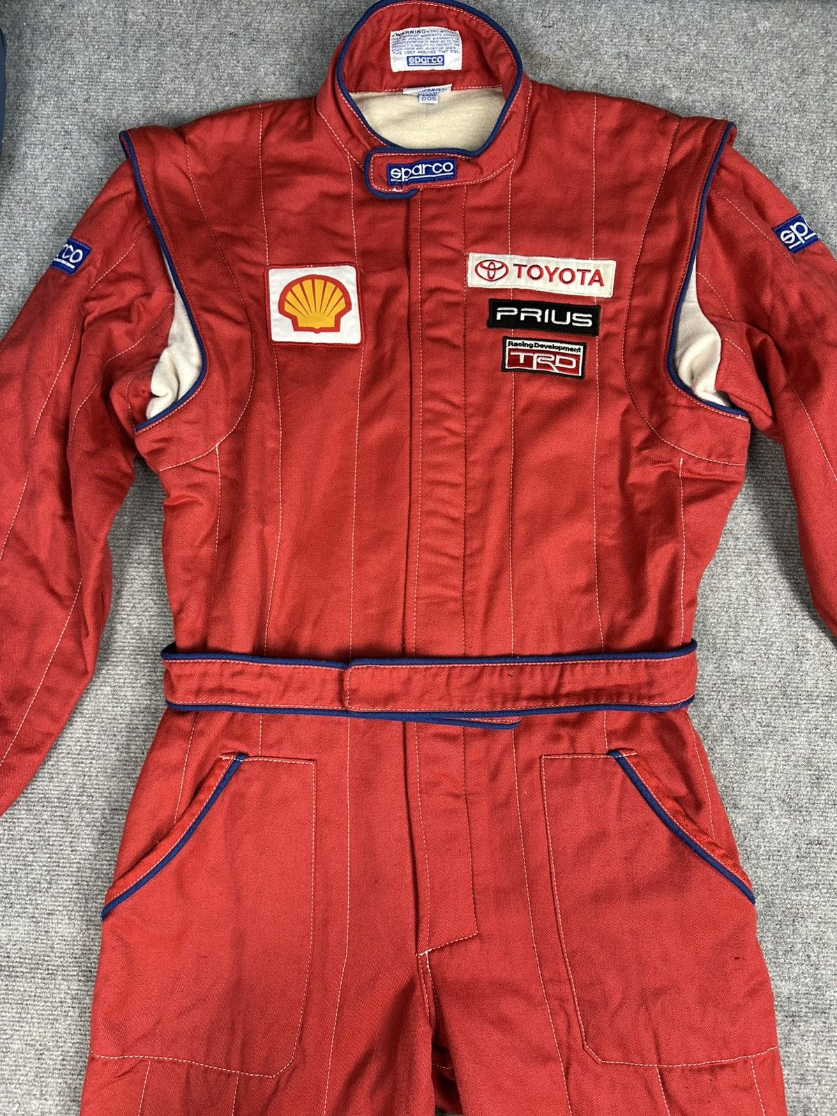 Sports Specialties Vintage Sparco Jumpsuit FIA Toyota Shell Sponsor Nice Design Size US 34 / EU 50 - 5 Thumbnail