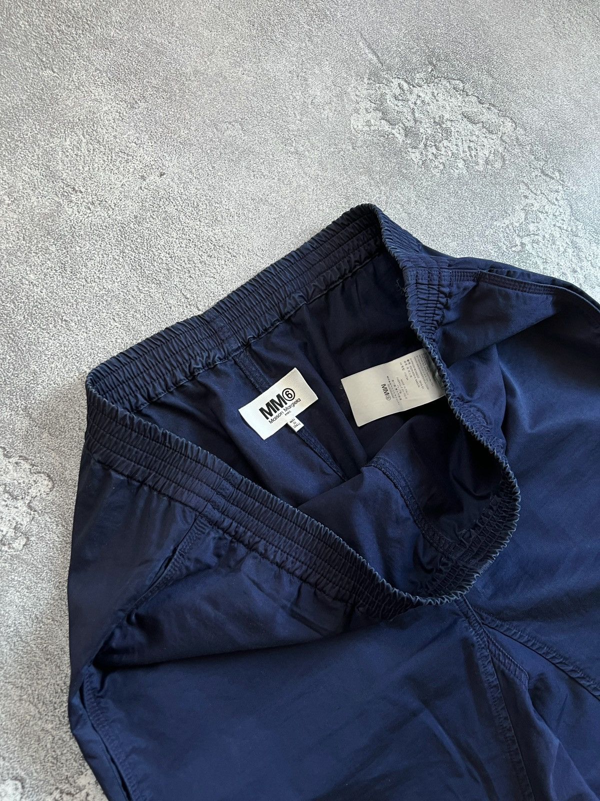 Maison Margiela MM6 Maison Margiela Blue Tapered Pants Cropped Joggers Sz 46 Size 32" / US 10 / IT 46 - 5 Thumbnail