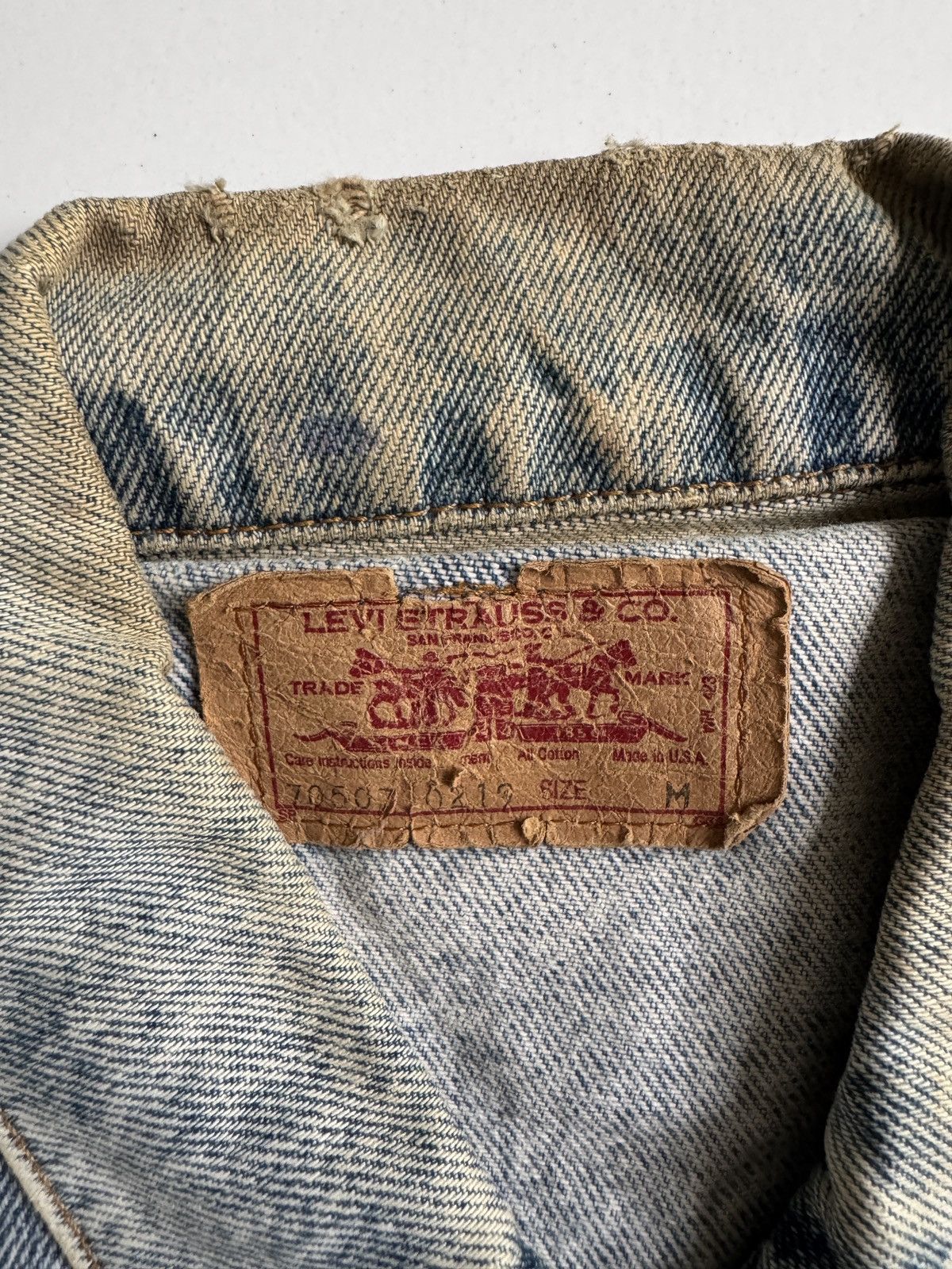 Levi's VERY RARE VINTAGE JACKET DENIM JEANS LEVIS ACID WASH Size US M / EU 48-50 / 2 - 6 Thumbnail