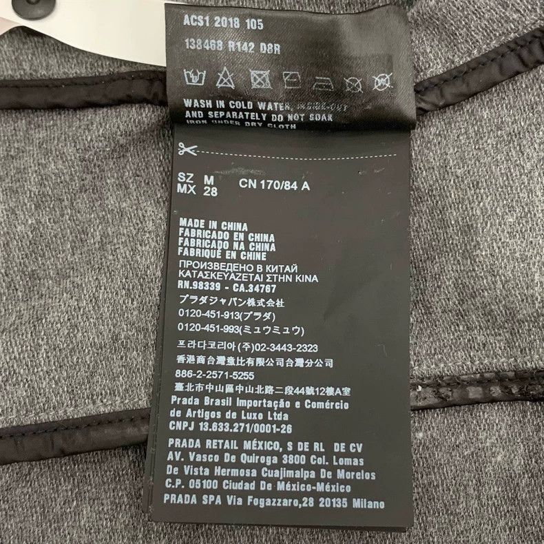 Prada Prada Logo patch hooded gray cotton zipper jacket 2501-Next Size US M / EU 48-50 / 2 - 7 Thumbnail