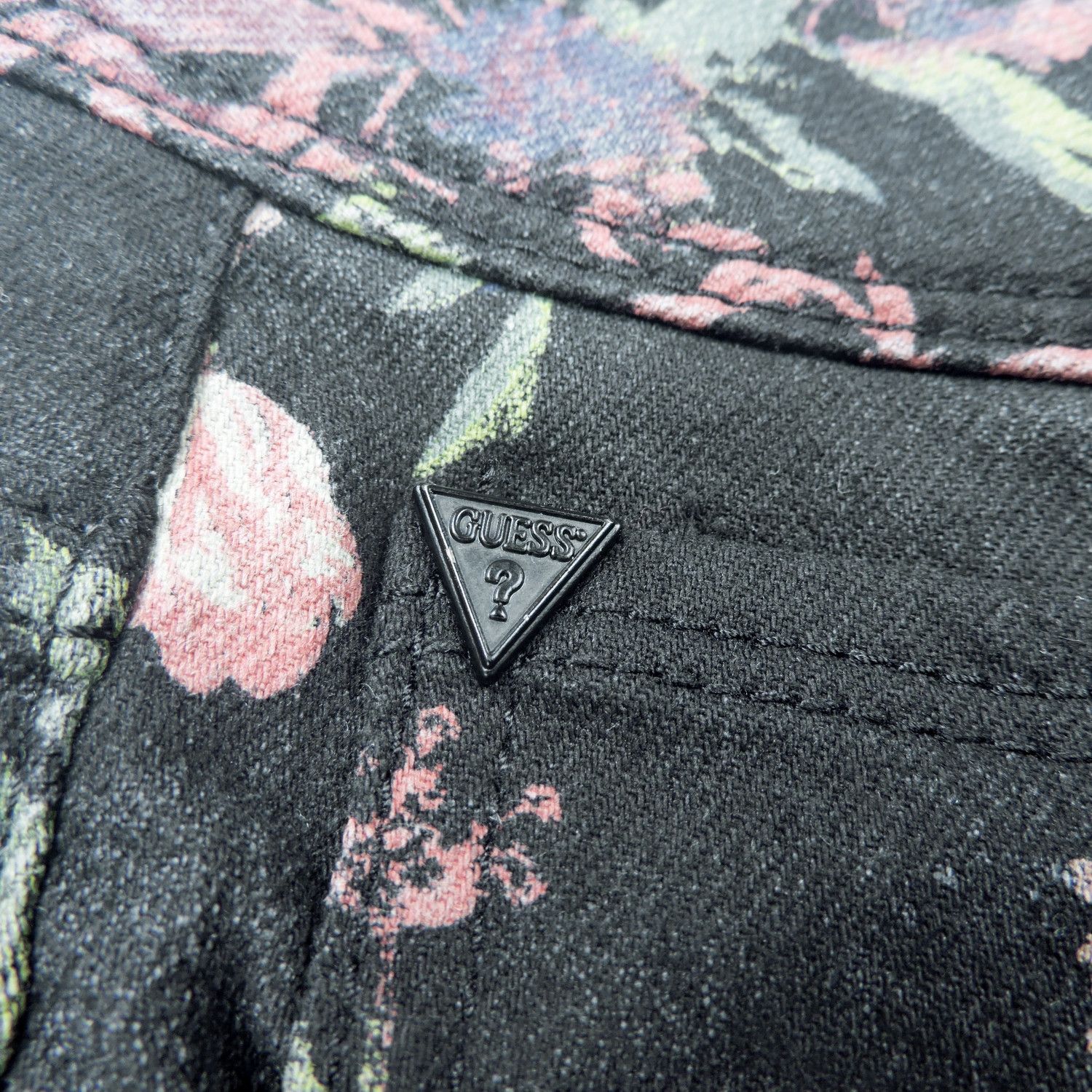 Guess GUESS ULTRA ANGKLE SKINNY FLOWERS DENIM LONG PANTS Size 26" / US 2 / IT 38 - 12 Thumbnail