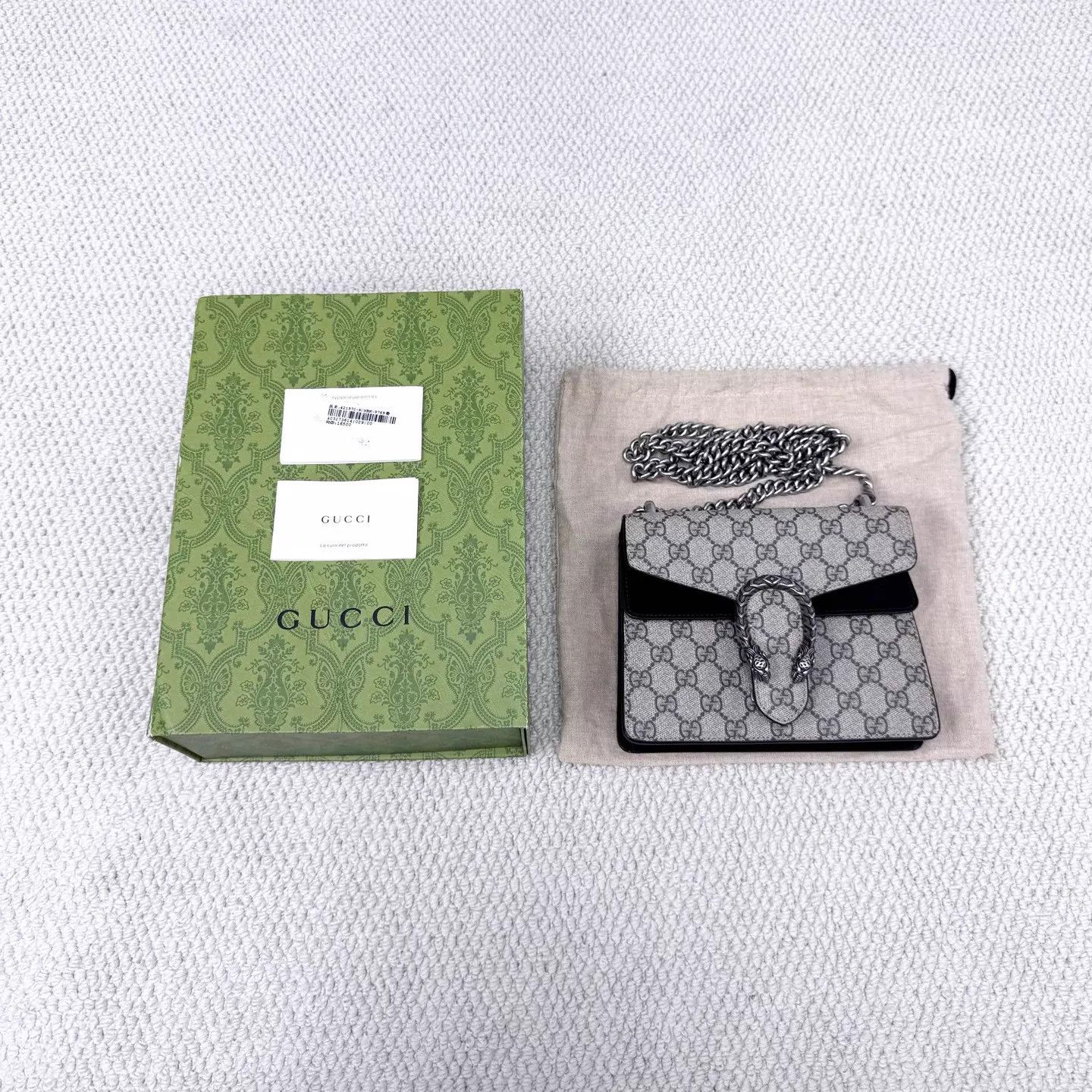 Gucci Gucci Dionysus GGSupreme Crystal Buckle Mini Crossbody Size ONE SIZE - 1 Thumbnail