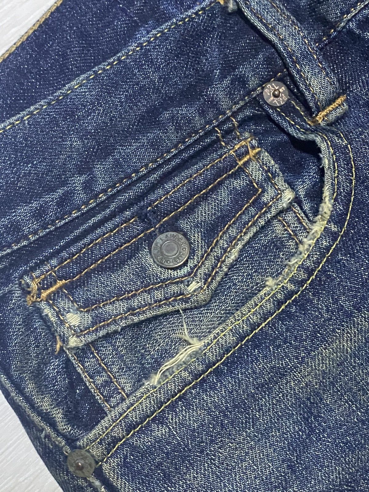 RRL Ralph Lauren Polo Raph Lauren RockLand 320 Flare Bootcut Distressed Jeans Size US 36 / EU 52 - 9 Thumbnail