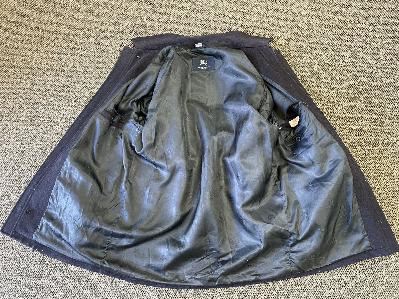 Burberry × Vintage Melton Wool & Cashmere Flannel Car Coat Size US XL / EU 56 / 4 - 7 Thumbnail
