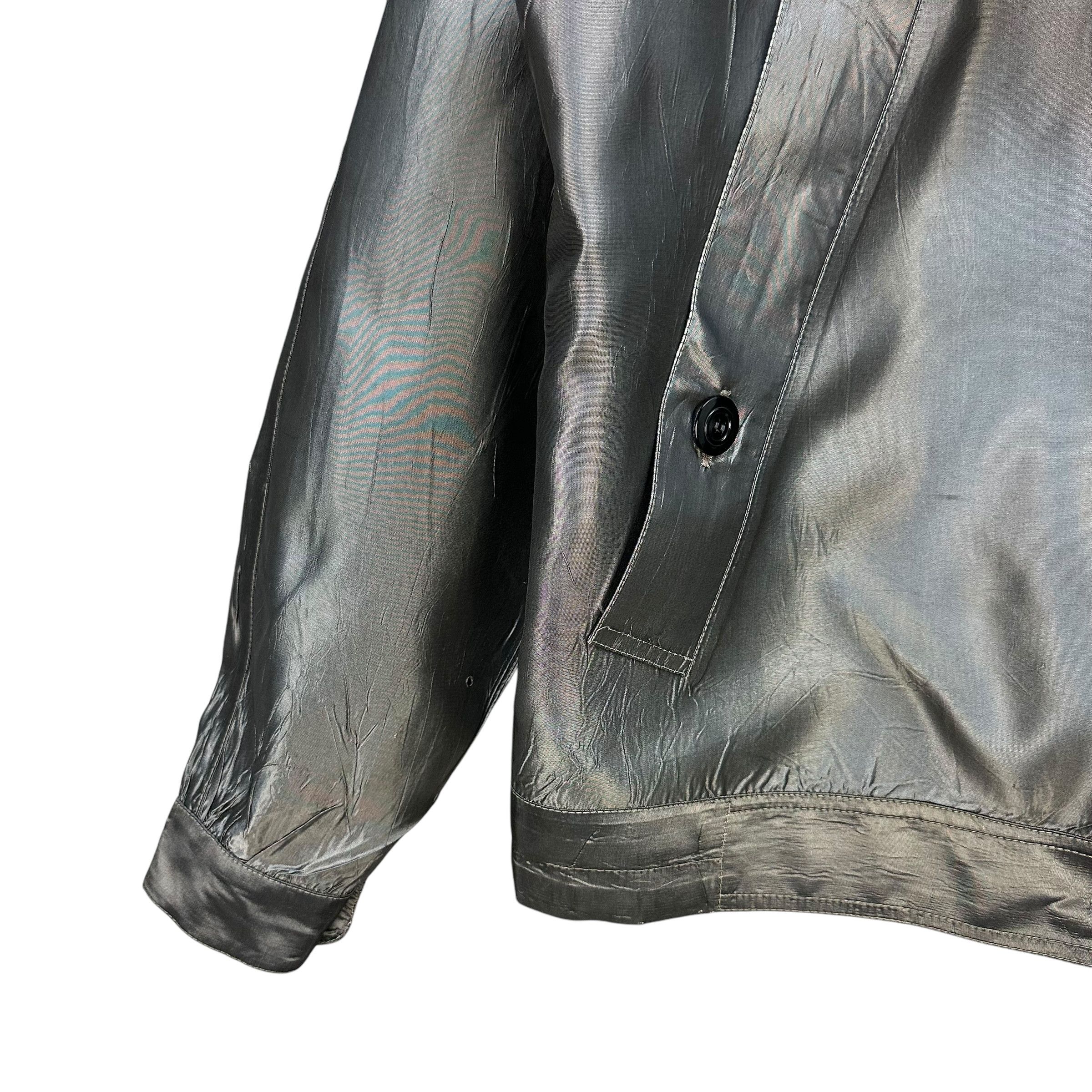Vintage 90's SUSANNA BEVERLY HILLS Shiny Grey Jacket #A75-1812 Size S / US 4 / IT 40 - 4 Thumbnail