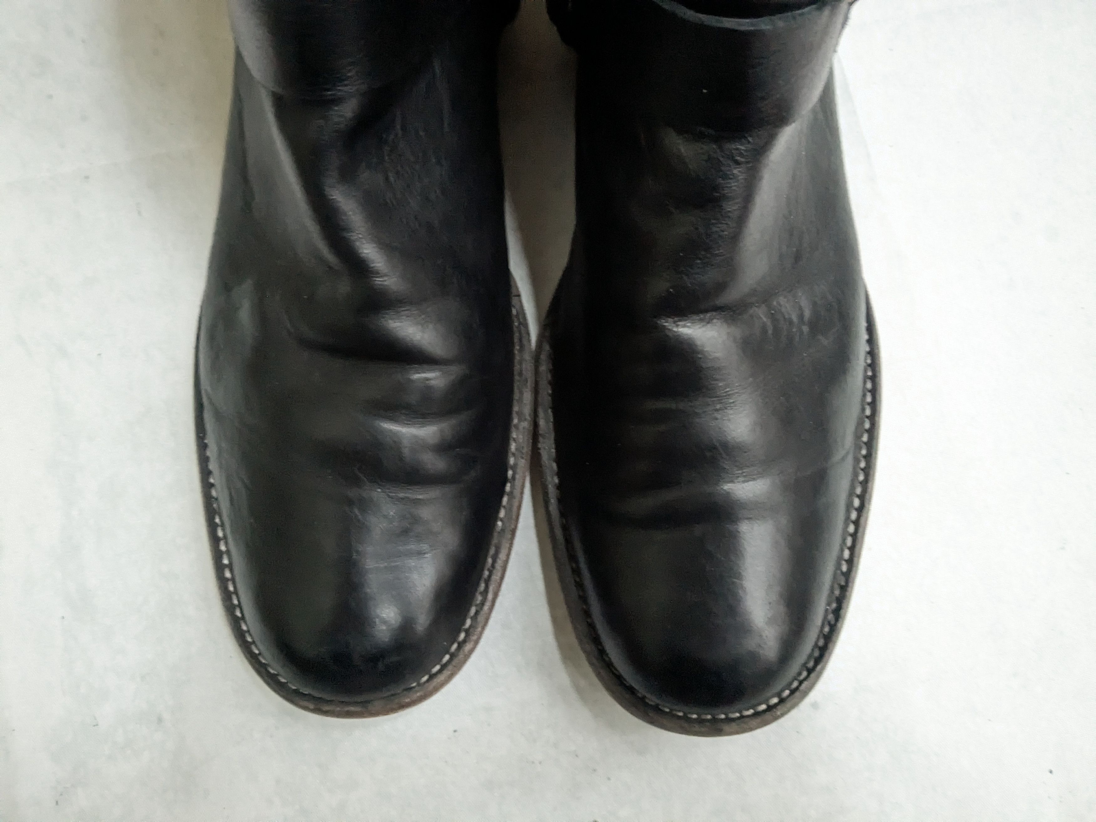 Frye Frye Harness Boots Black 10.5 D Back Zip Straps Size US 10.5 / EU 43-44 - 3 Thumbnail
