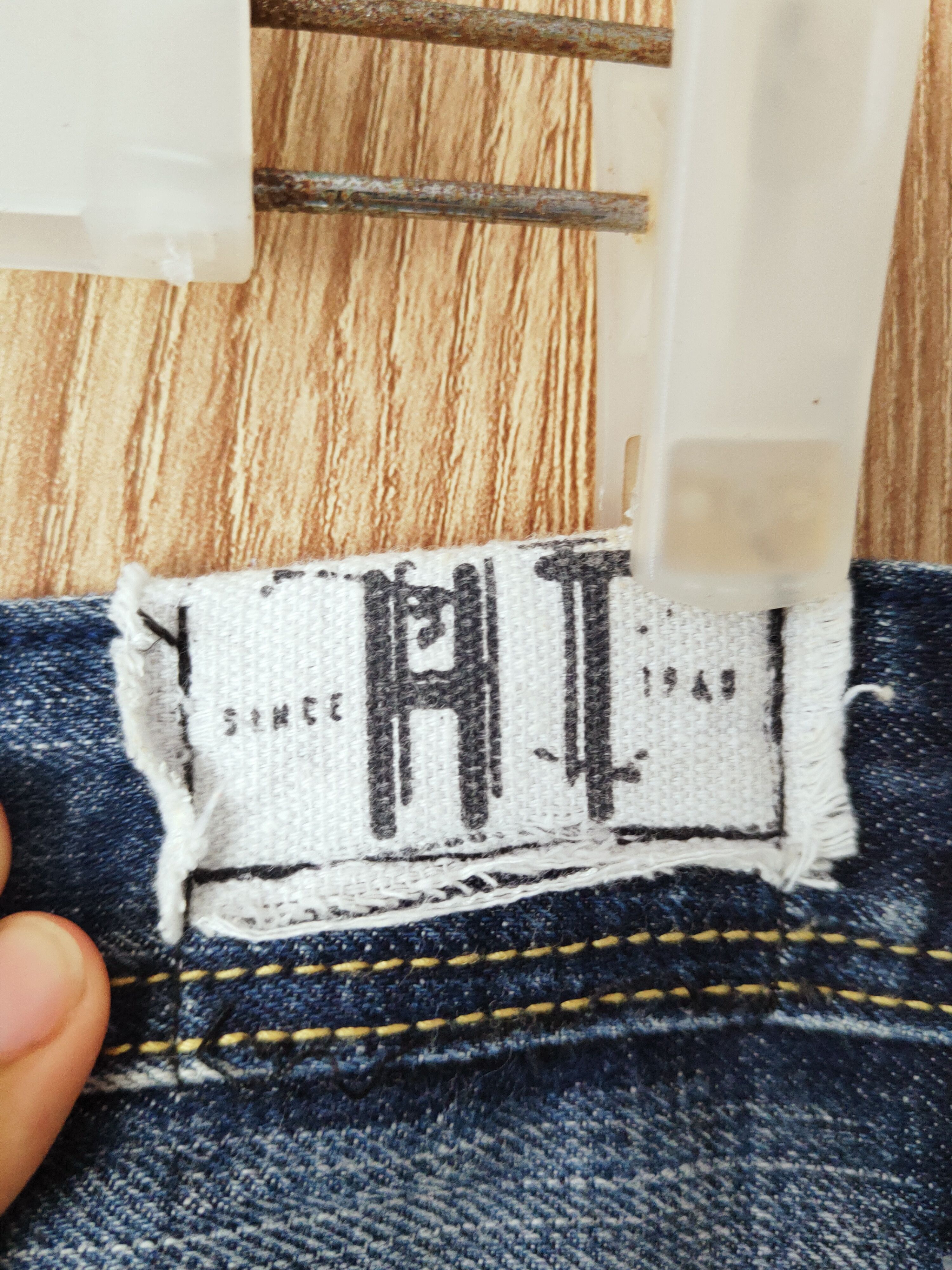 Hang Ten Hang Ten Dark Blue Distressed Ripped Jeans #S2704 Size US 33 - 7 Thumbnail