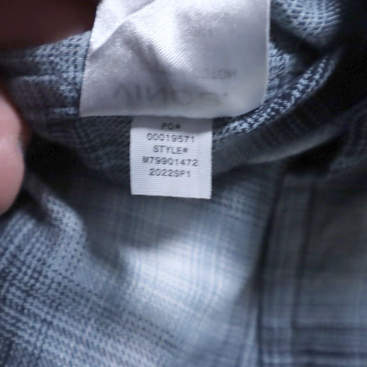 Vince Vince. Shirt Button Up Plaid Long Sleeve Classic Fit Men's M Multi-Colored Size US M / EU 48-50 / 2 - 7 Thumbnail