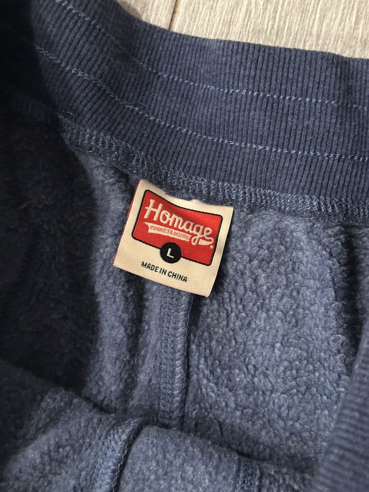 Homage Men's Homage Go-To Sweat Shorts Navy Blue Size L Large Used Size US 36 / EU 52 - 3 Thumbnail