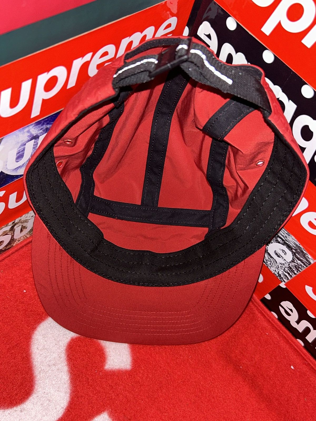 Supreme Supreme Holographic Logo Camp Cap Red SS19 RARE HAT Size ONE SIZE - 7 Thumbnail