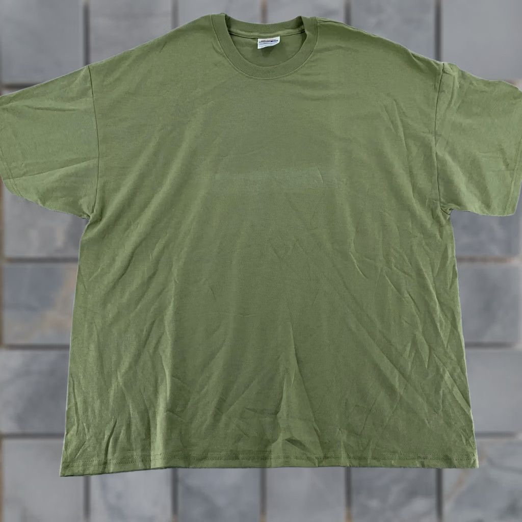 Hanes Hanes Blank Light Green Shirt Mens 2XL Heavyweight 50/50 Crewneck Tee Size US XXL / EU 58 / 5 - 1 Thumbnail