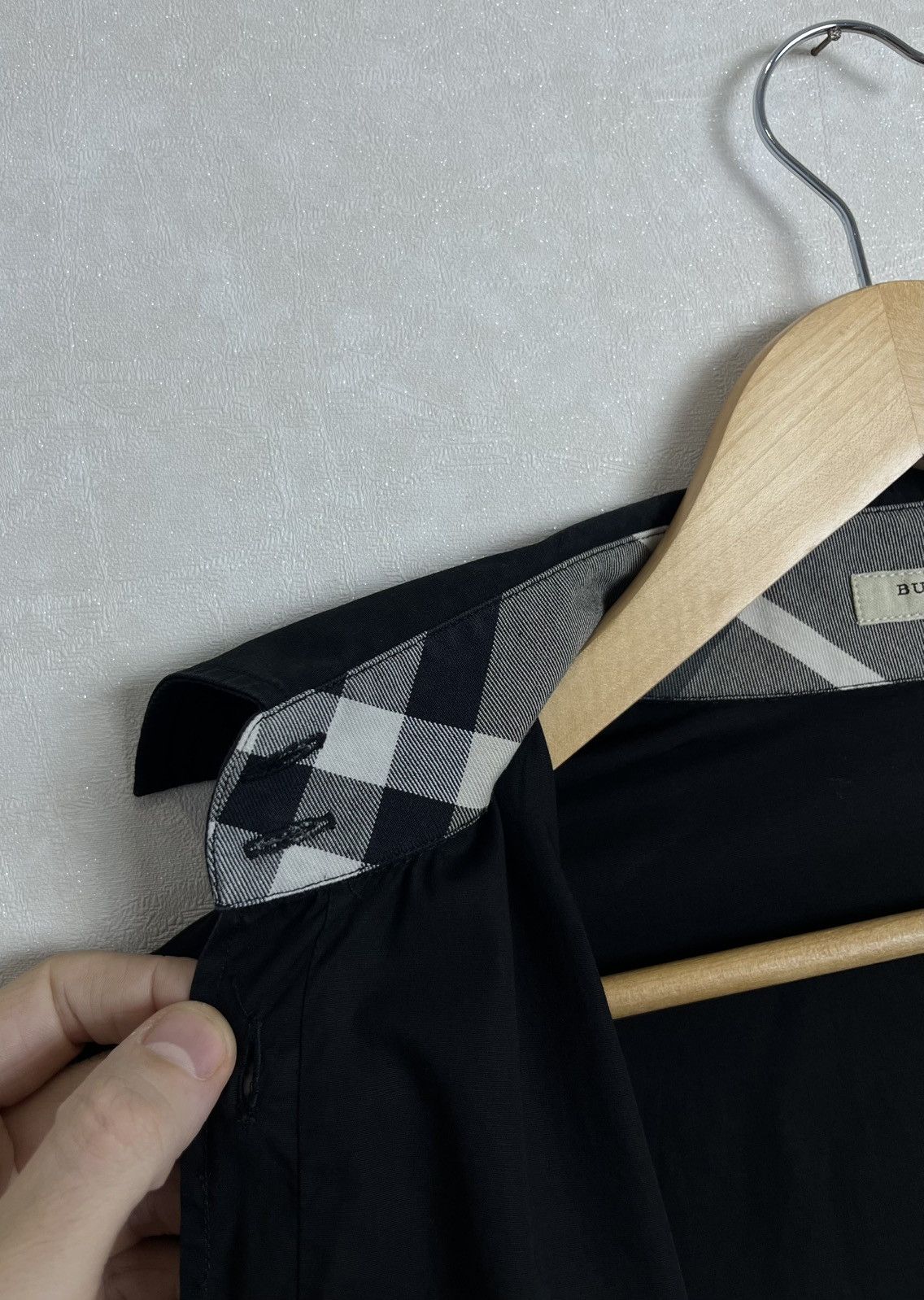 Burberry Burberry Nova Check Black Shirt Size S / US 4 / IT 40 - 6 Thumbnail