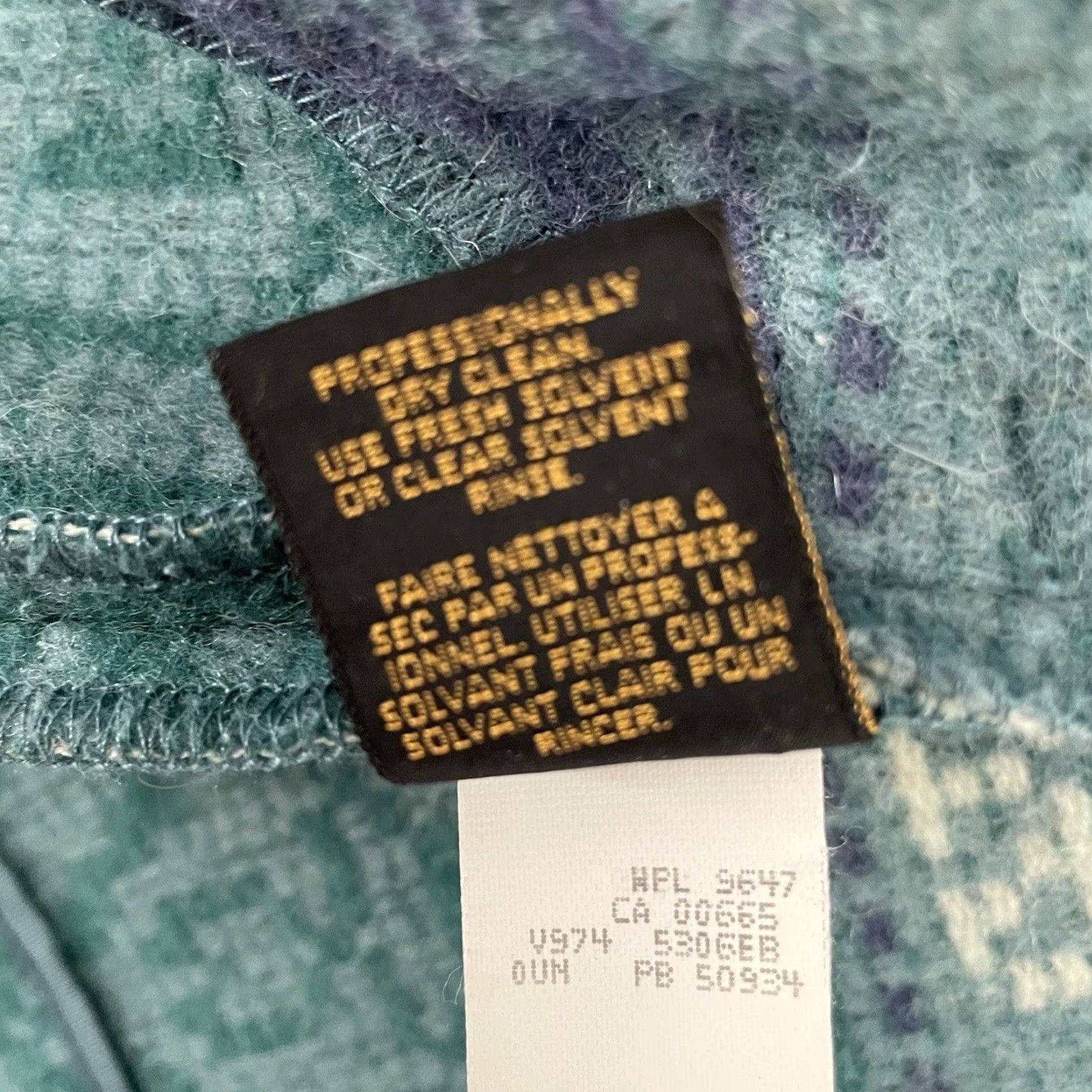 Eddie Bauer VINTAGE Eddie Bauer Coat Wool Blanket Shawl Collar Toggle Geometric Green XS Womens 80s 90s Southwestern Mens Womens? Size XS / US 0-2 / IT 36-38 - 7 Thumbnail