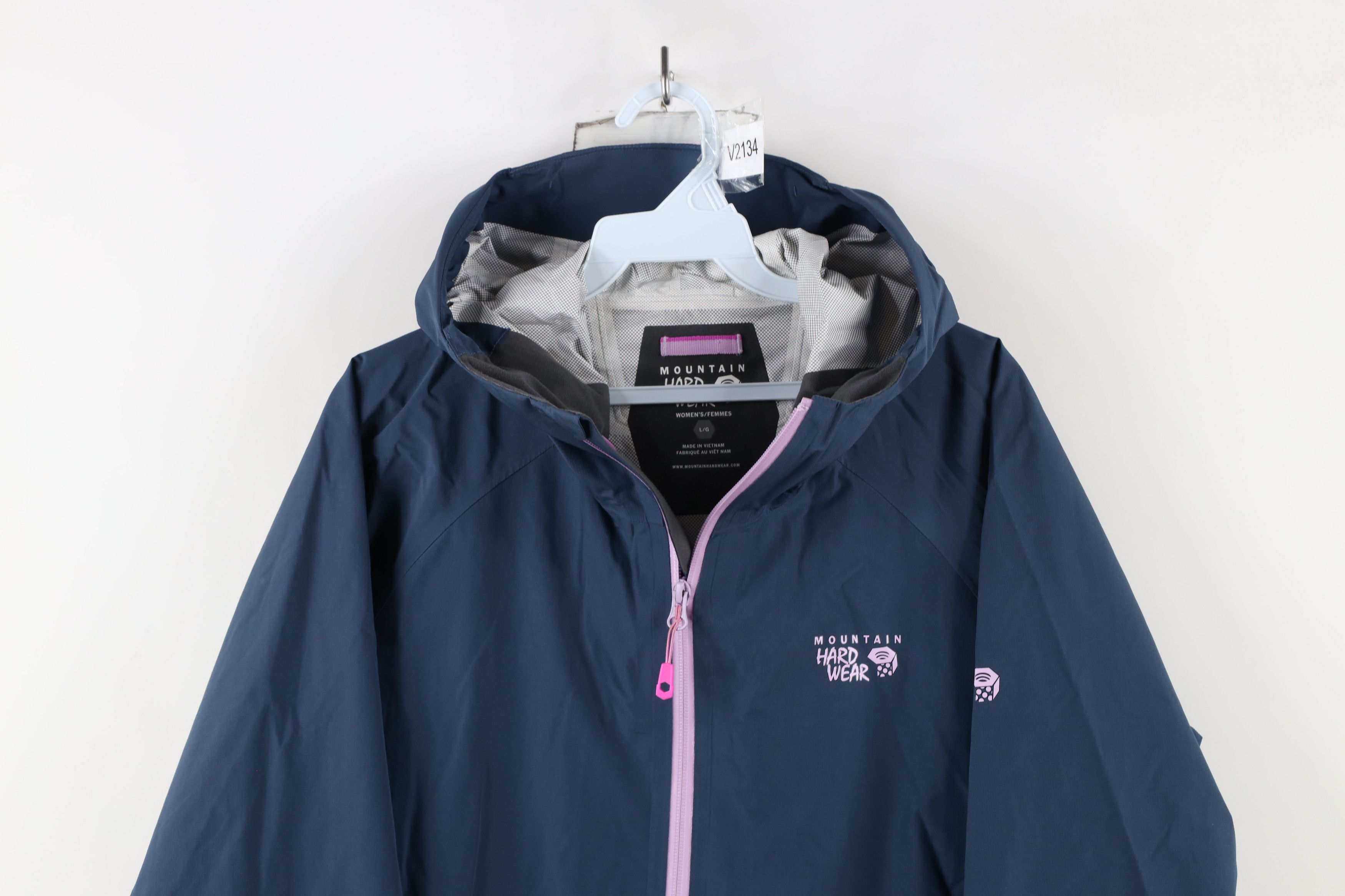 Mountain Hardwear × Vintage Mountain Hardwear Quasar Lite Waterproof Hooded Rain Jacket Size L / US 10 / IT 46 - 2 Thumbnail