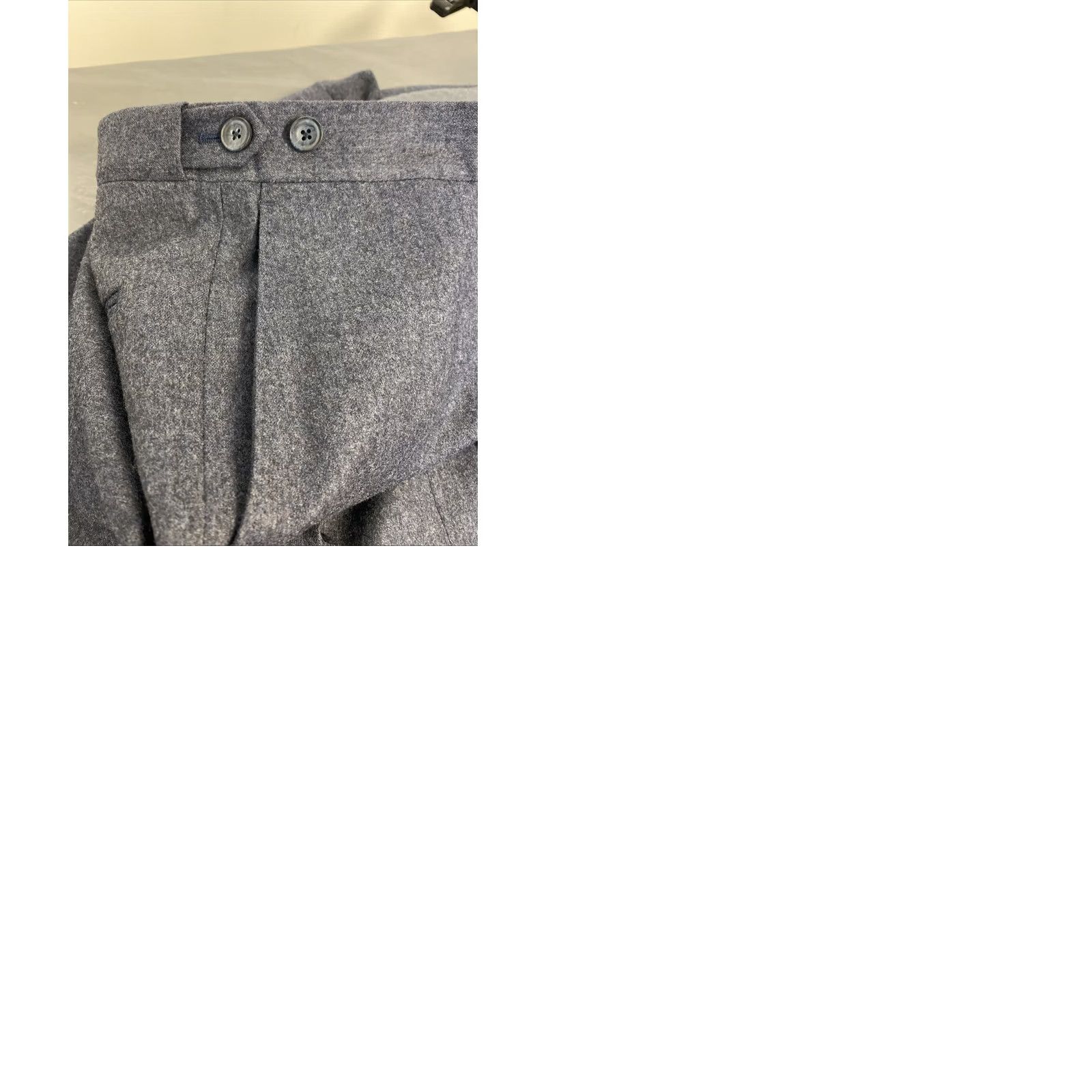 Vintage J Hilburn Suit Men’s 42R Dusty Blue 2 Piece Wool Vitale Barberis Canonico /0732 Pants 36x33 Mens Regular Formal Size 42R - 12 Thumbnail