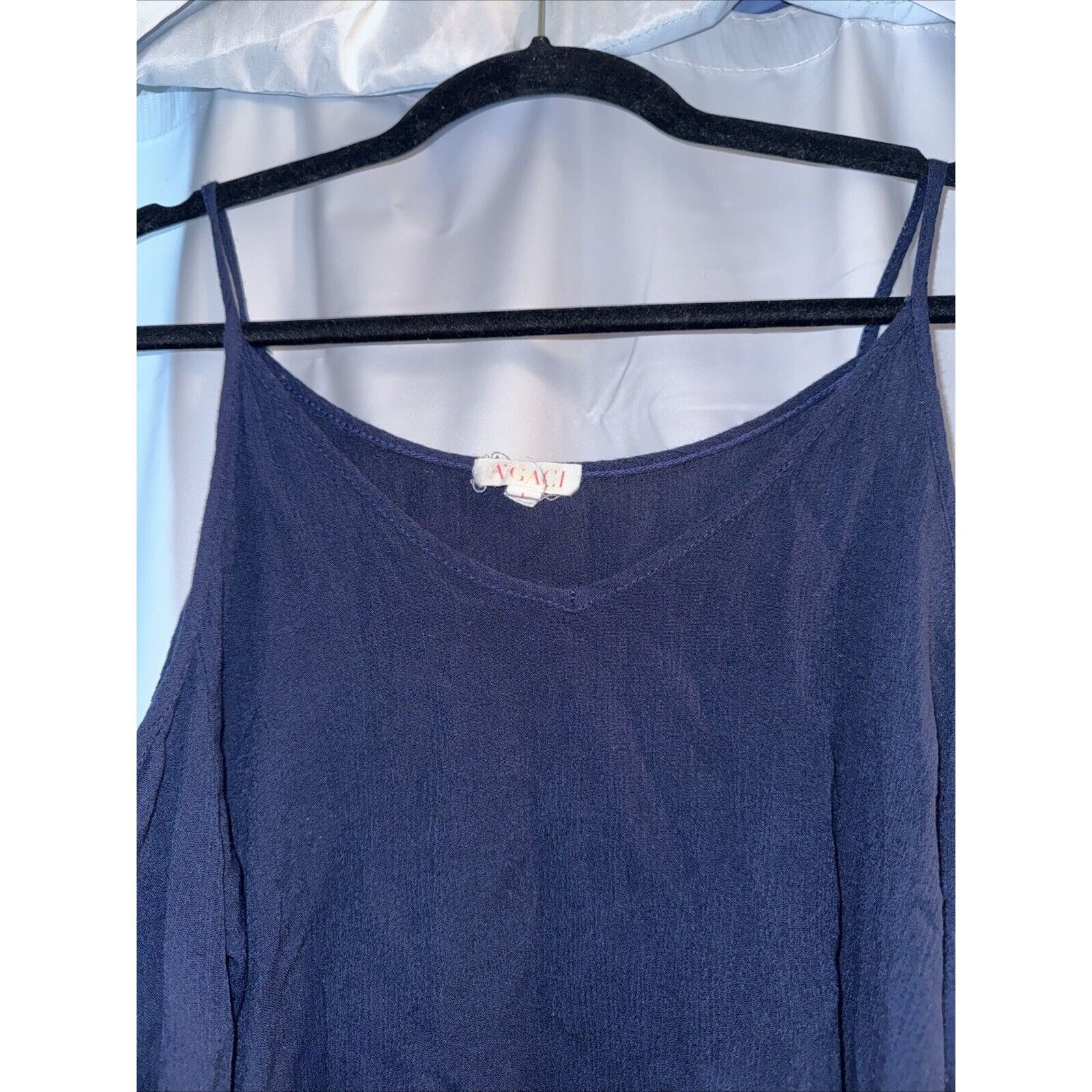 Other Agaci Womens Large Blouse Shirt Top Blue Cold Shoulder Pullo Size L / US 10 / IT 46 - 11 Thumbnail