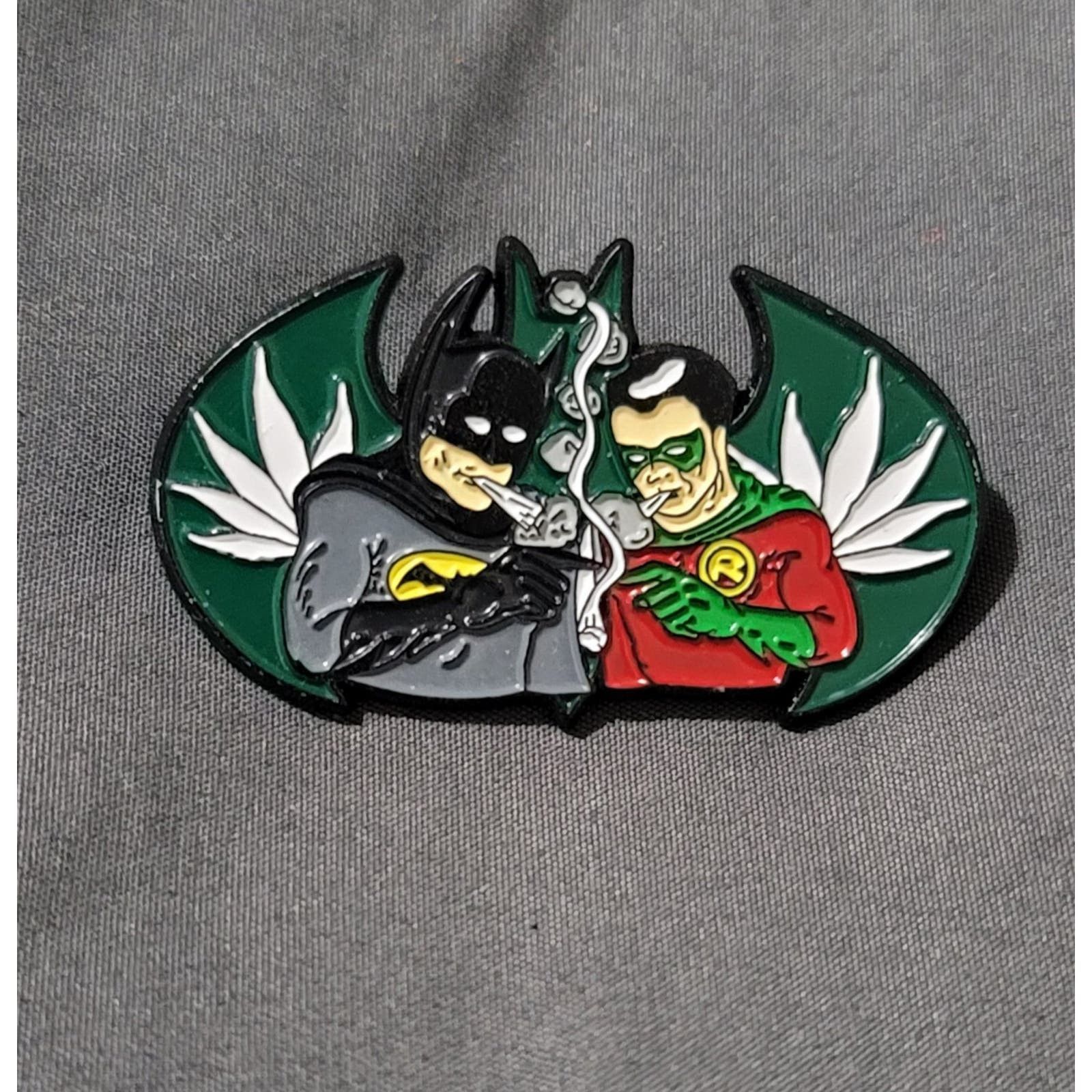 Batman Batman & Robin Marijuana Grateful Dead Lapel Pin | Grailed