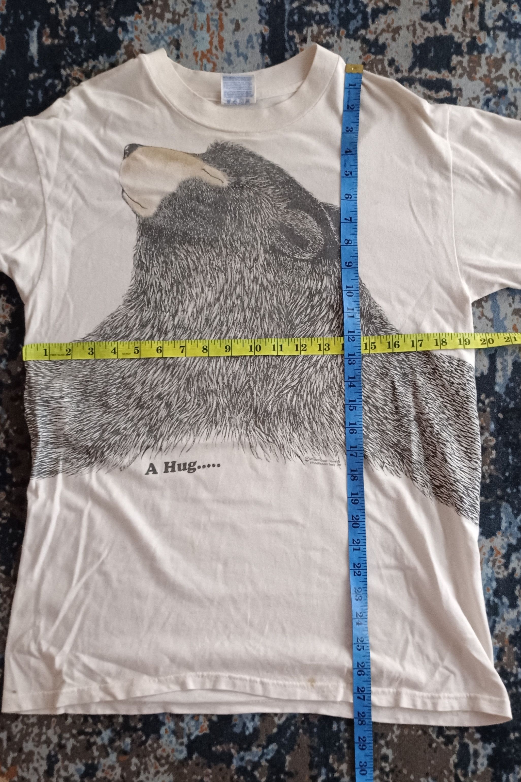 Hanes × Vintage Vintage💥A Hug.. Whellhouse Design Size US M / EU 48-50 / 2 - 12 Thumbnail