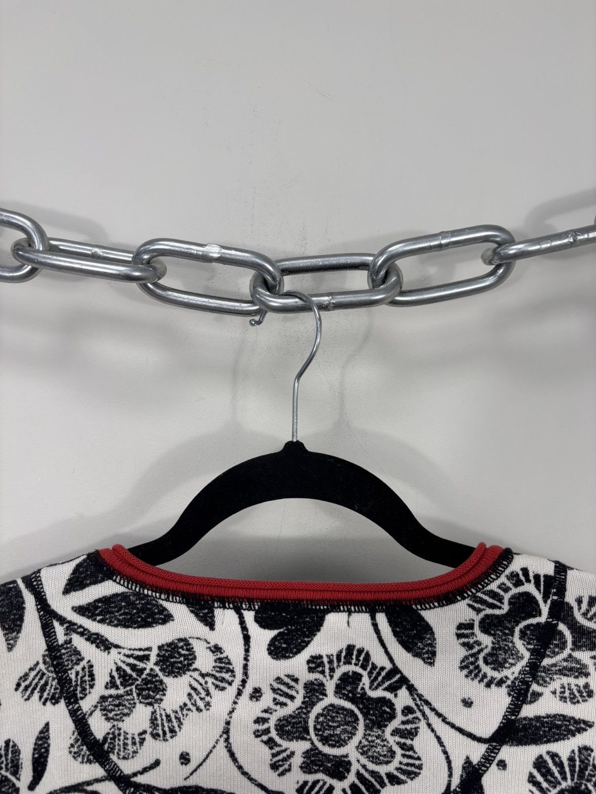 Gudrun Sjoden Gudrun Sjoden Women’s White/Black Floral Cotton Sweater Top Size L / US 10 / IT 46 - 16 Thumbnail