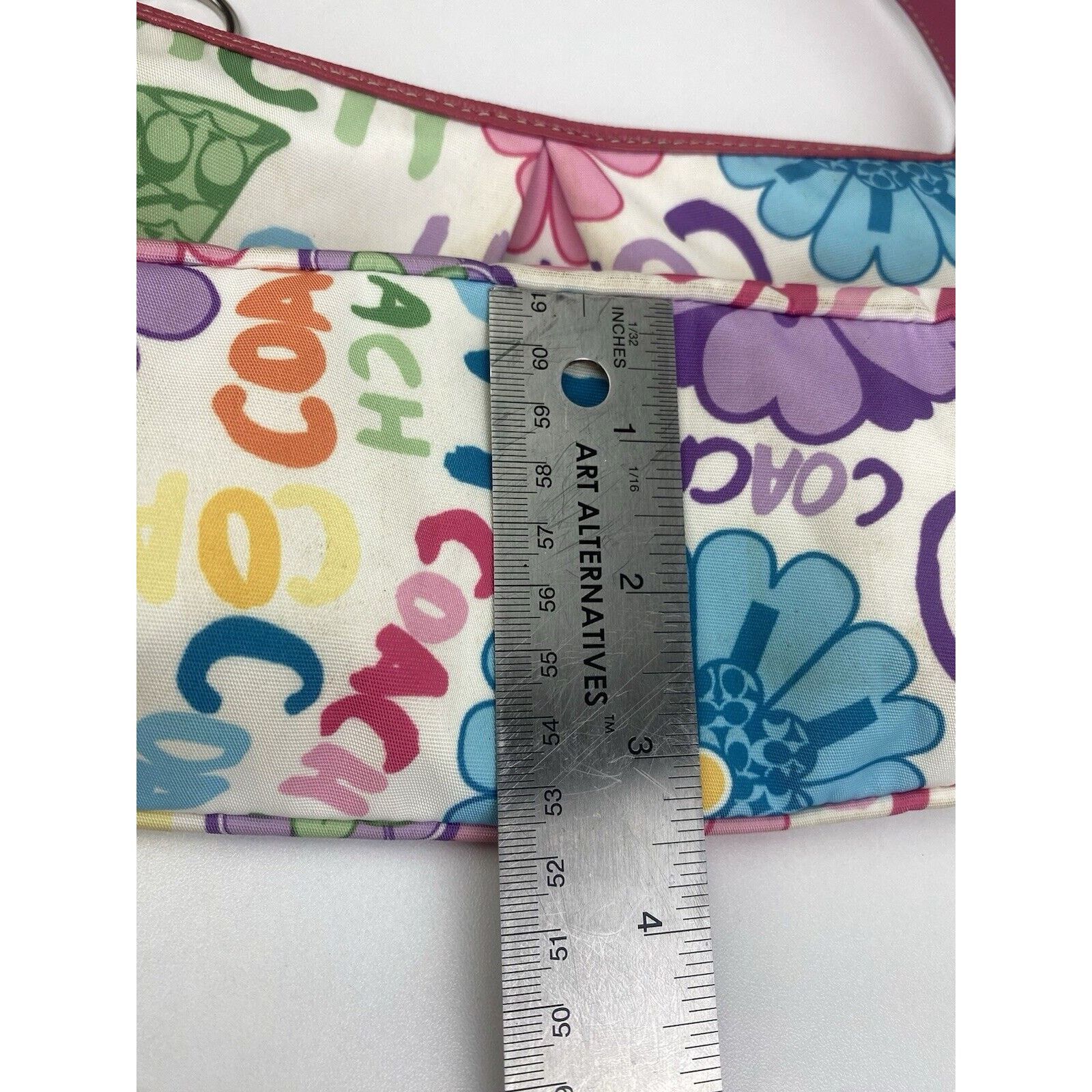 Coach Y2K Coach Floral Signature Poppy Shoulder Purse Bag Colorful Size ONE SIZE - 16 Thumbnail