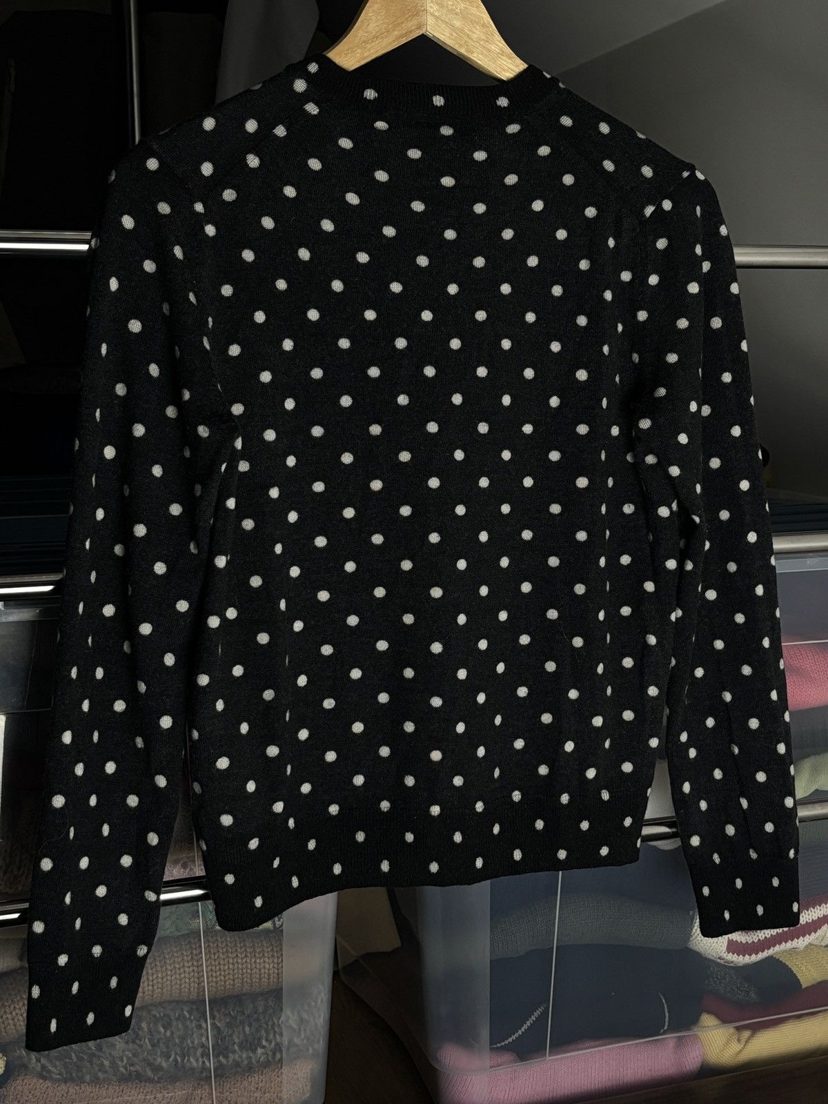 Comme des Garcons PLAY Comme Des Garcons Play Polka Dot Wool Sweater Vintage Rare Size L / US 10 / IT 46 - 5 Thumbnail