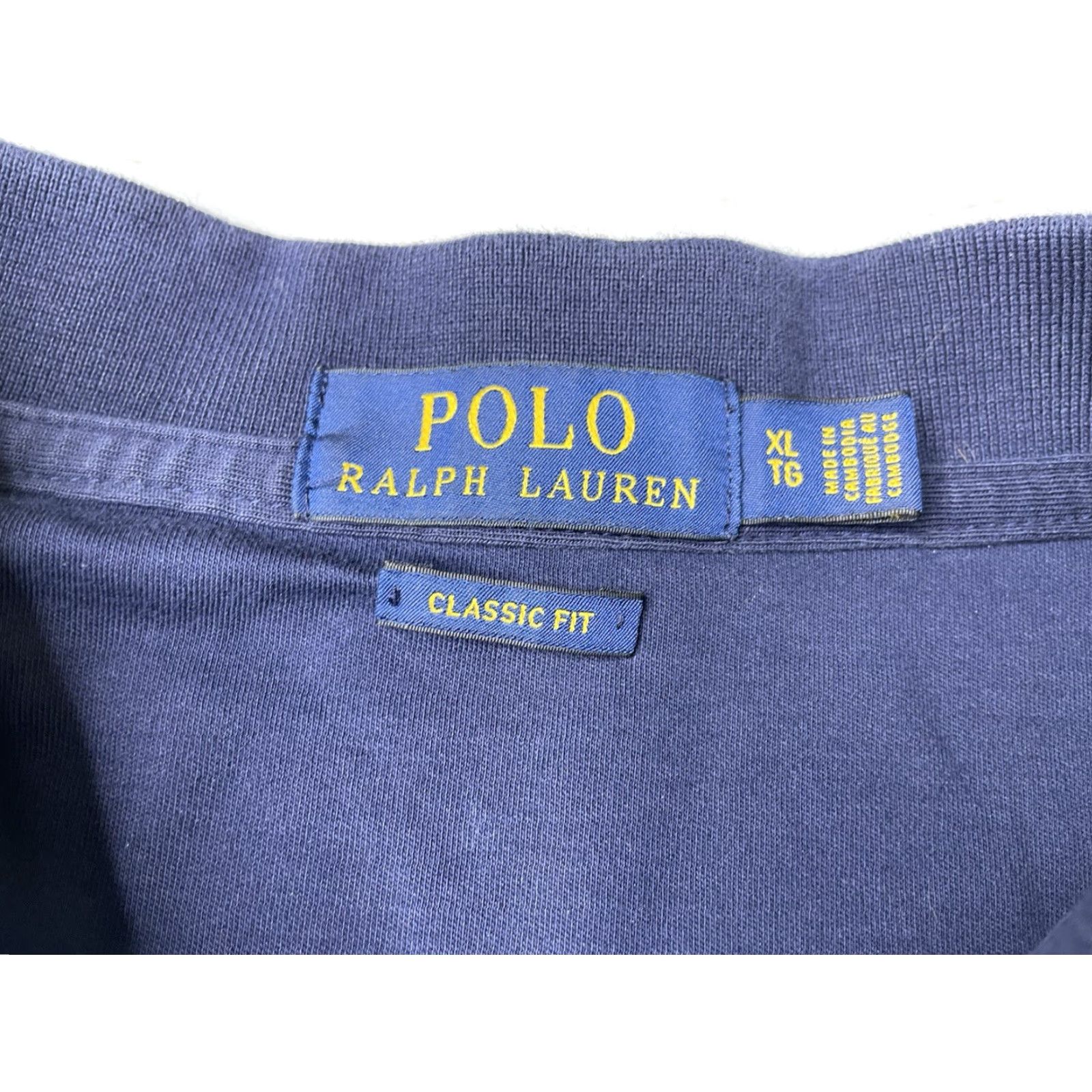 Polo Ralph Lauren Polo Ralph Lauren Polo Shirt Mens XL Classic Fit Blue Navy Soft Touch Knit Logo Size US XL / EU 56 / 4 - 3 Thumbnail