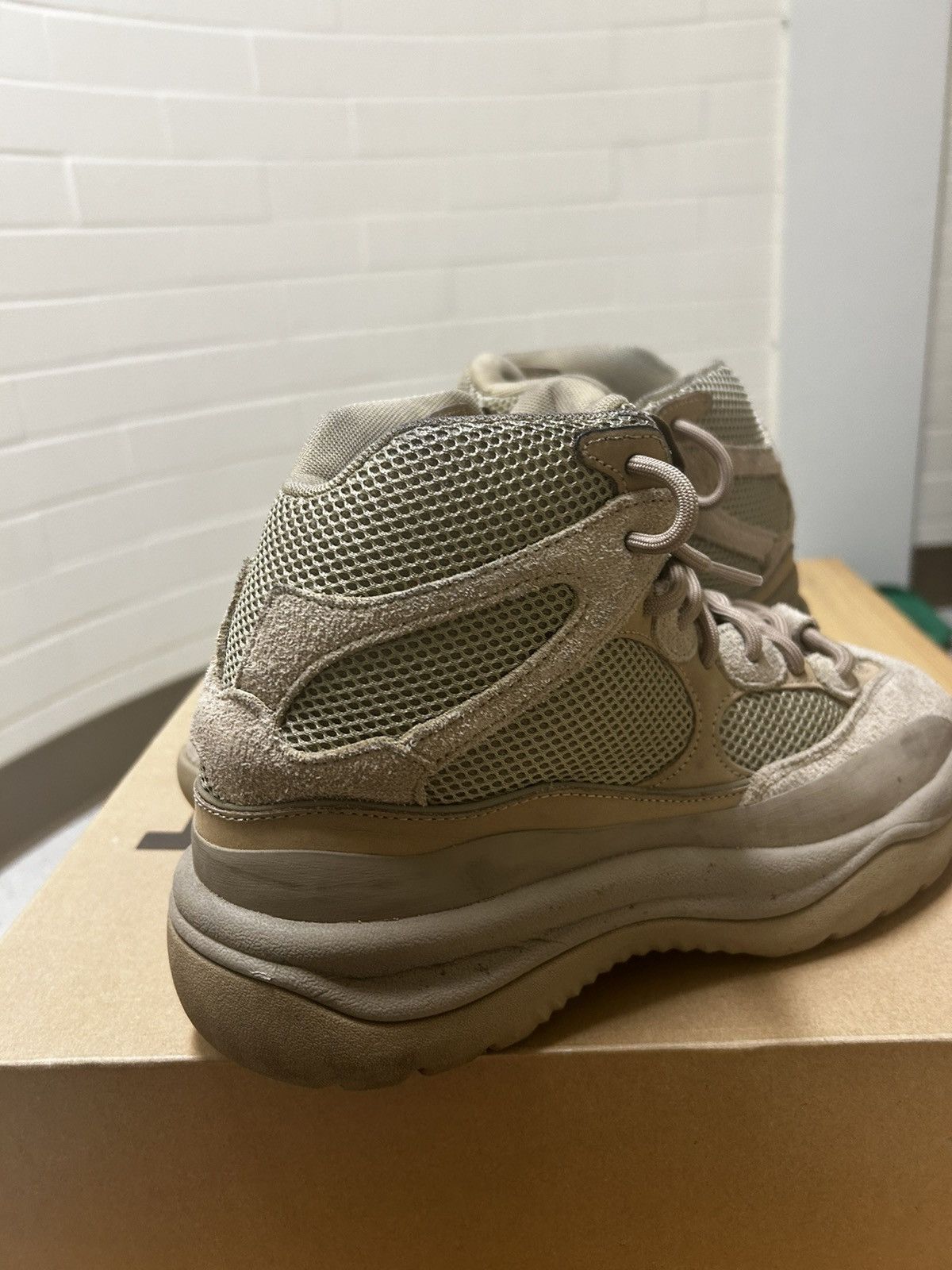 adidas gazelle silver green womens Adidas Yeezy Desert Boot "Taupe Blue" Used Size 9.5  Grail Central