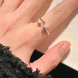Designer × Japanese Brand Shiny Star Cross Irregular Rings Size ONE SIZE - 3 Thumbnail