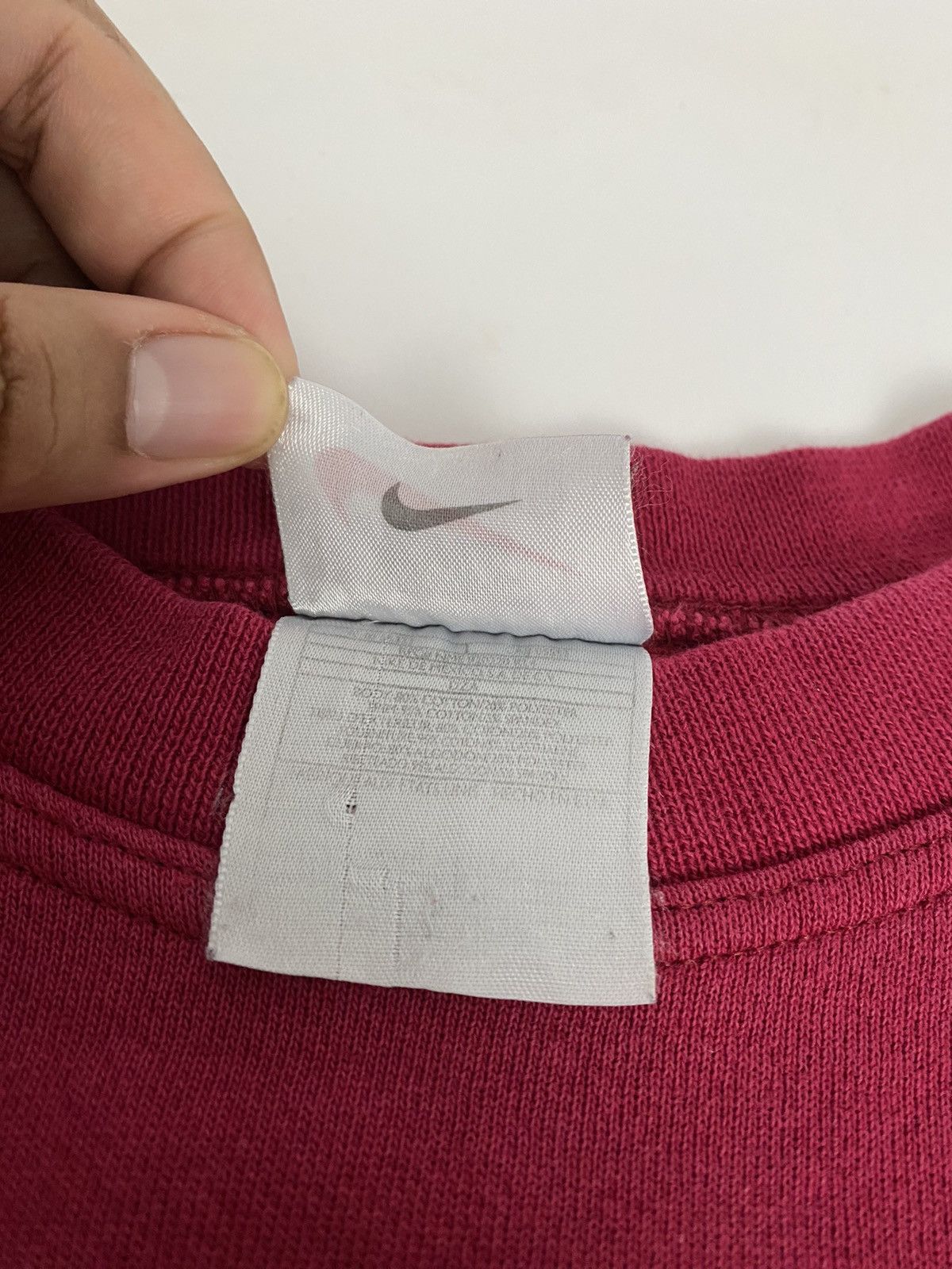 Nike Vintage 90s Nike Swoosh Cherry Red Size US L / EU 52-54 / 3 - 10 Thumbnail